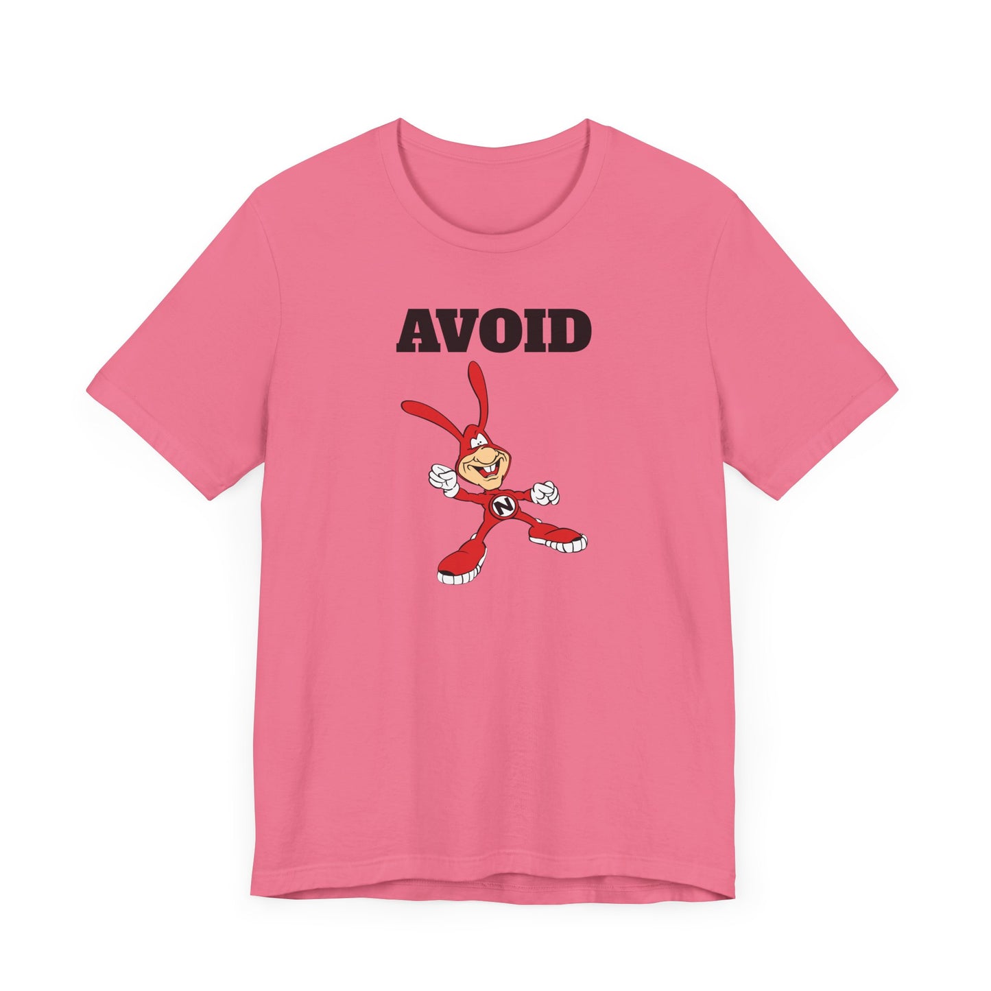 Avoid the Noid Short Sleeve Tee Shirt - A Nostalgic Pizza Delivery Throwback