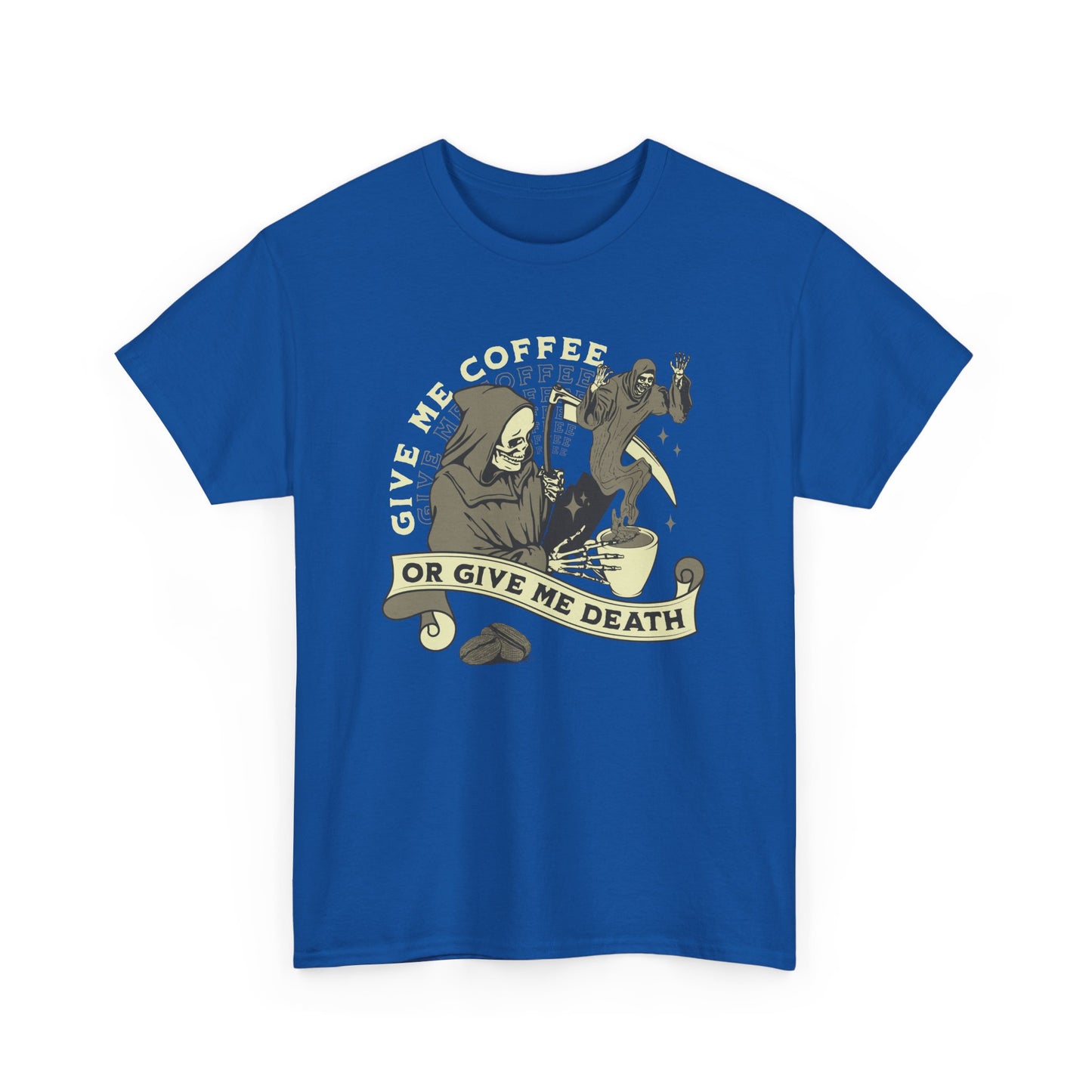 Give Me Coffee or Give Me Death Halloween Tee – Funny Coffee Lover Shirt