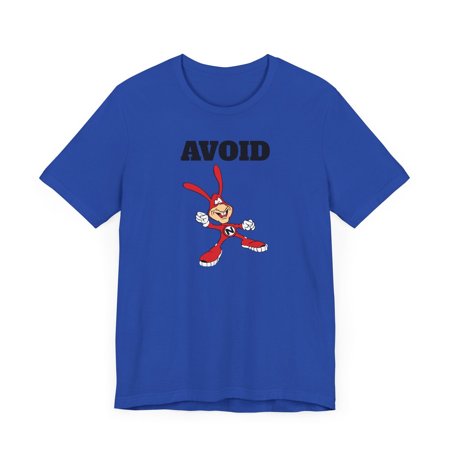 Avoid the Noid Short Sleeve Tee Shirt - A Nostalgic Pizza Delivery Throwback