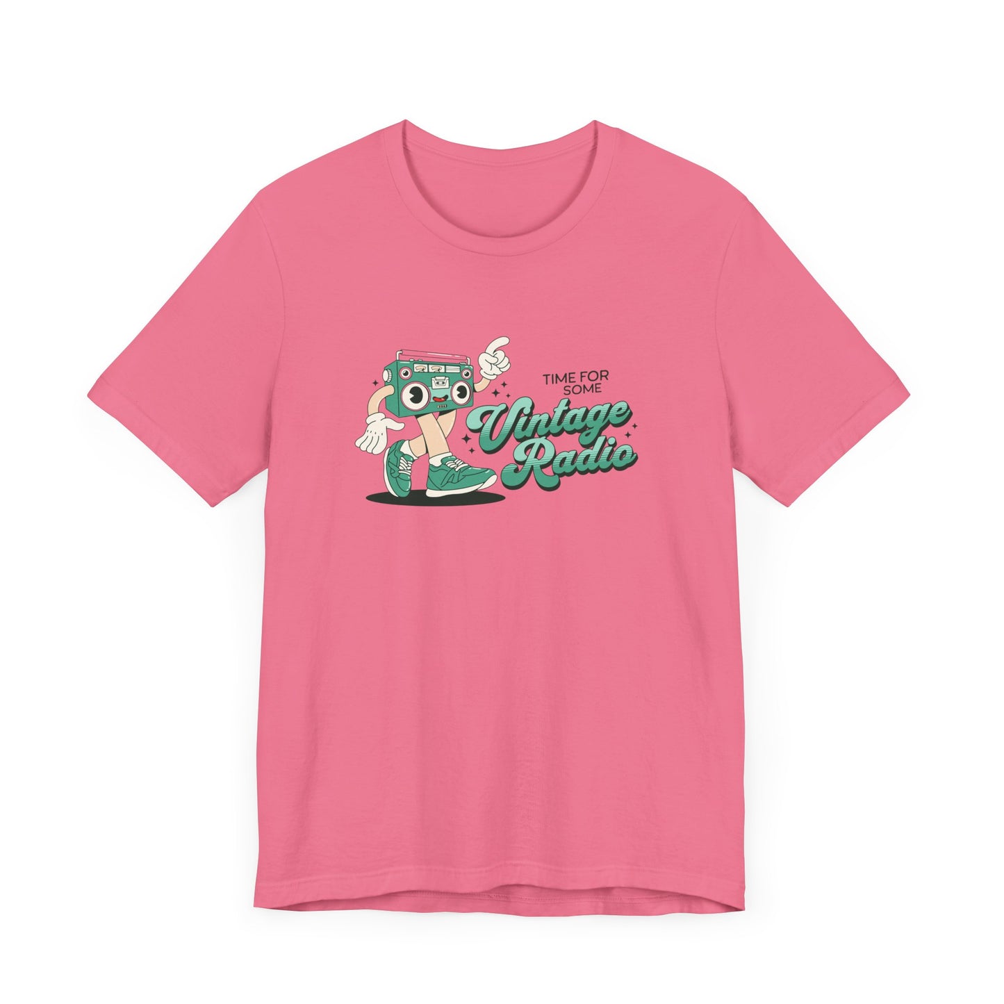 Time for Some Vintage Radio Short Sleeve Tee Shirt - Retro Vibes