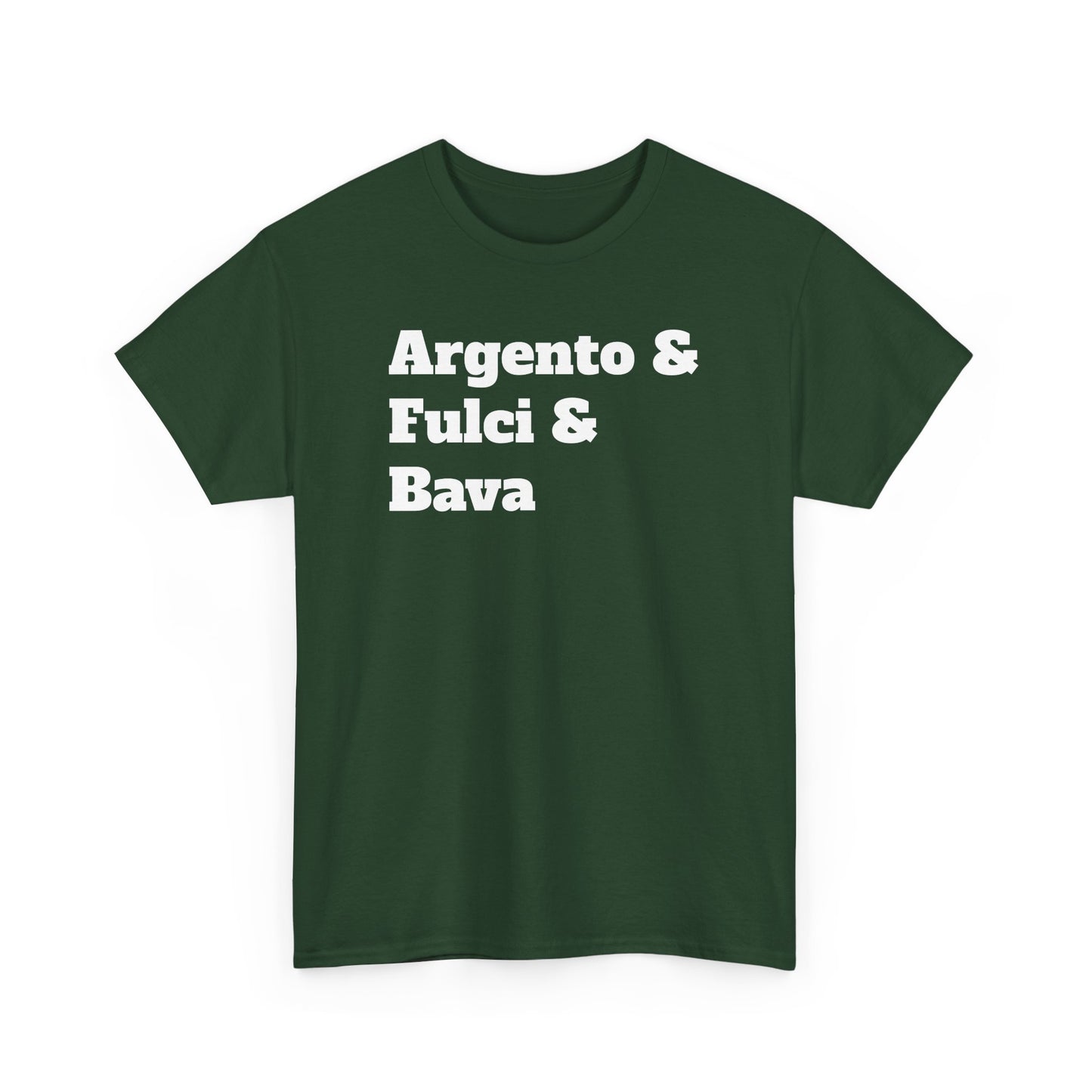 Italian Horror Directors Tee – Argento & Fulci & Bava Tribute