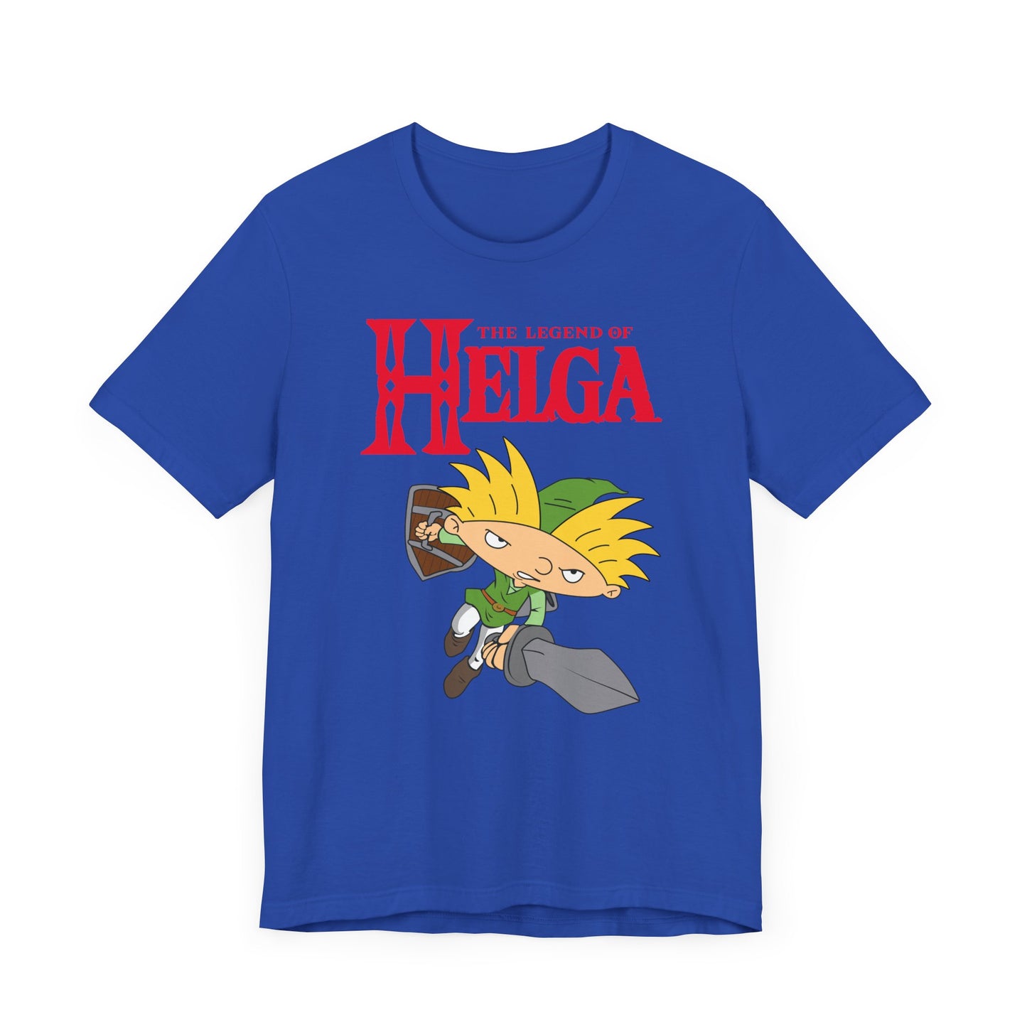 Hey Arnold! The Legend of Helga Short Sleeve T-Shirt - Retro Nickelodeon Inspired Nostalgia