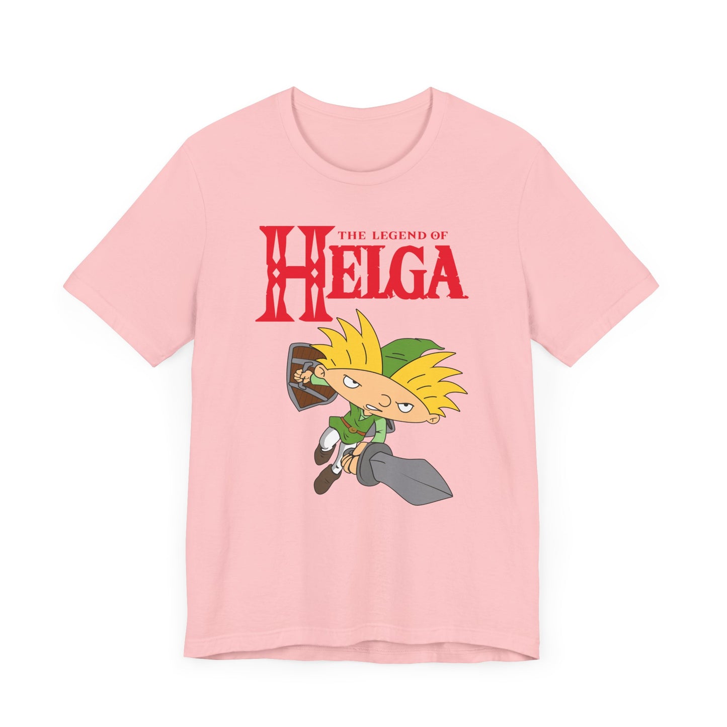 Hey Arnold! The Legend of Helga Short Sleeve T-Shirt - Retro Nickelodeon Inspired Nostalgia