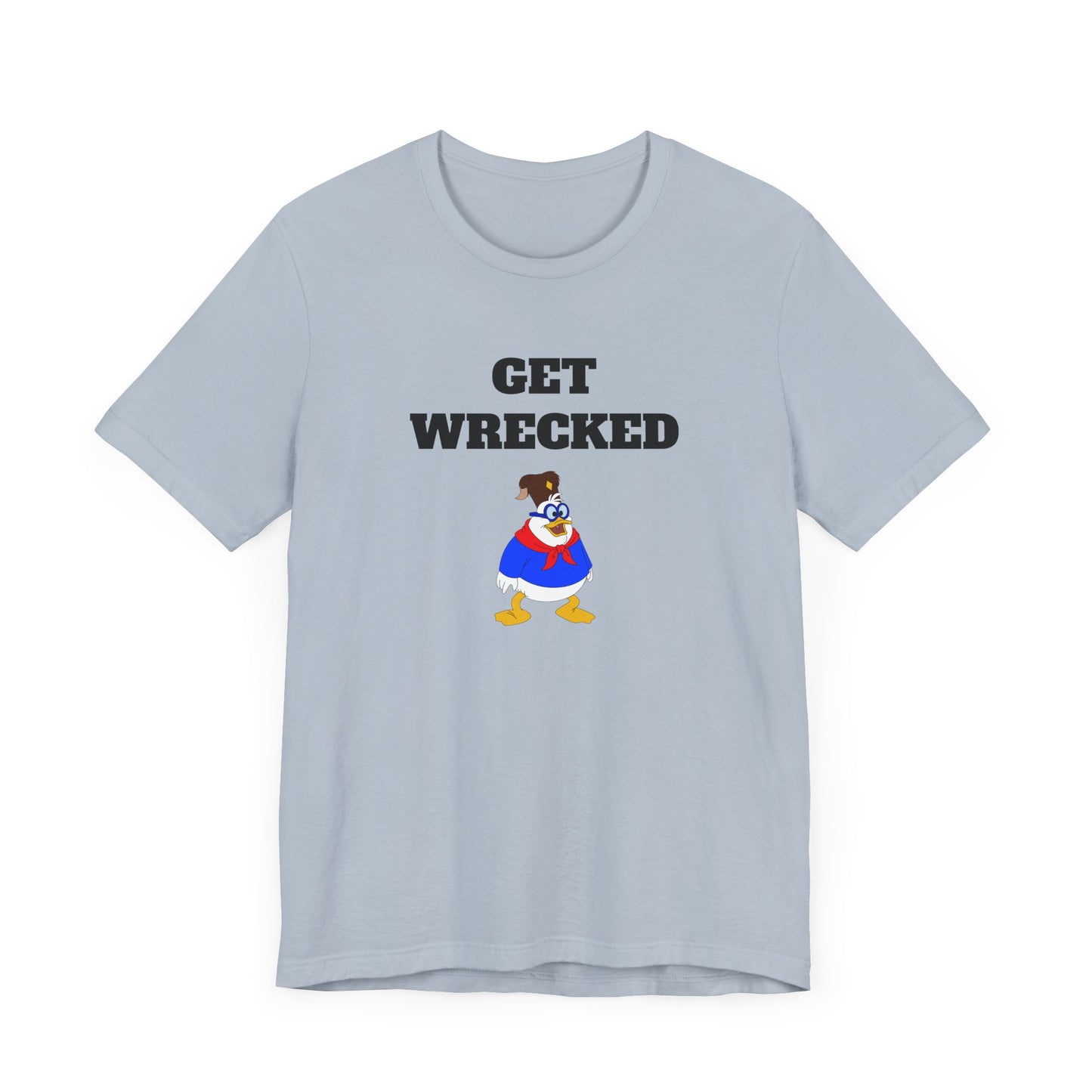 Get Wrecked Short Sleeve Tee Shirt - A Bold 80s Throwback
