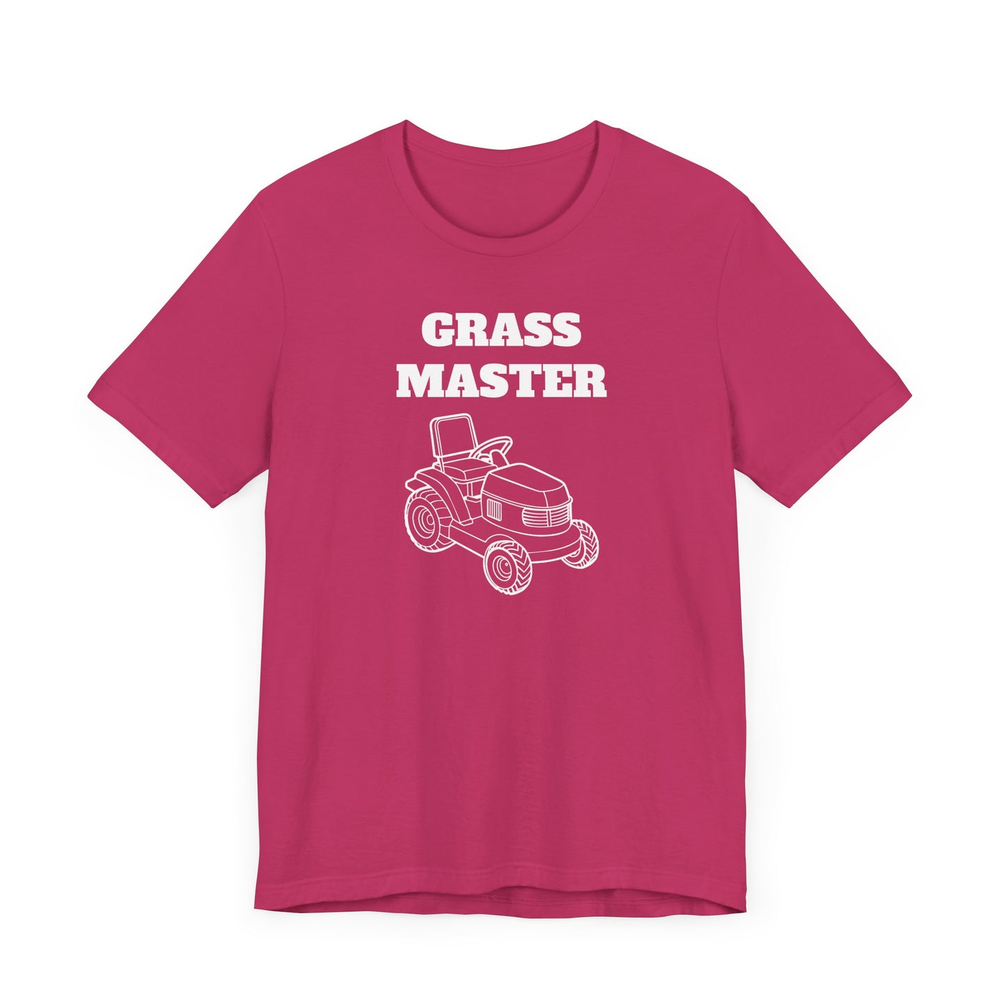 Grass Master Short Sleeve Tee - A Funny Landscaping Shirt for Lawn Enthusiasts