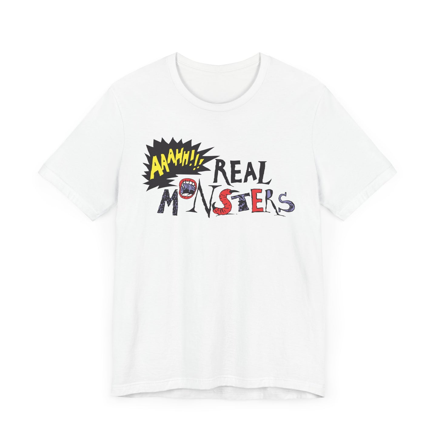 AAAHH!!! Real Monsters Short Sleeve T-Shirt - 90s Nickelodeon Inspired Nostalgia