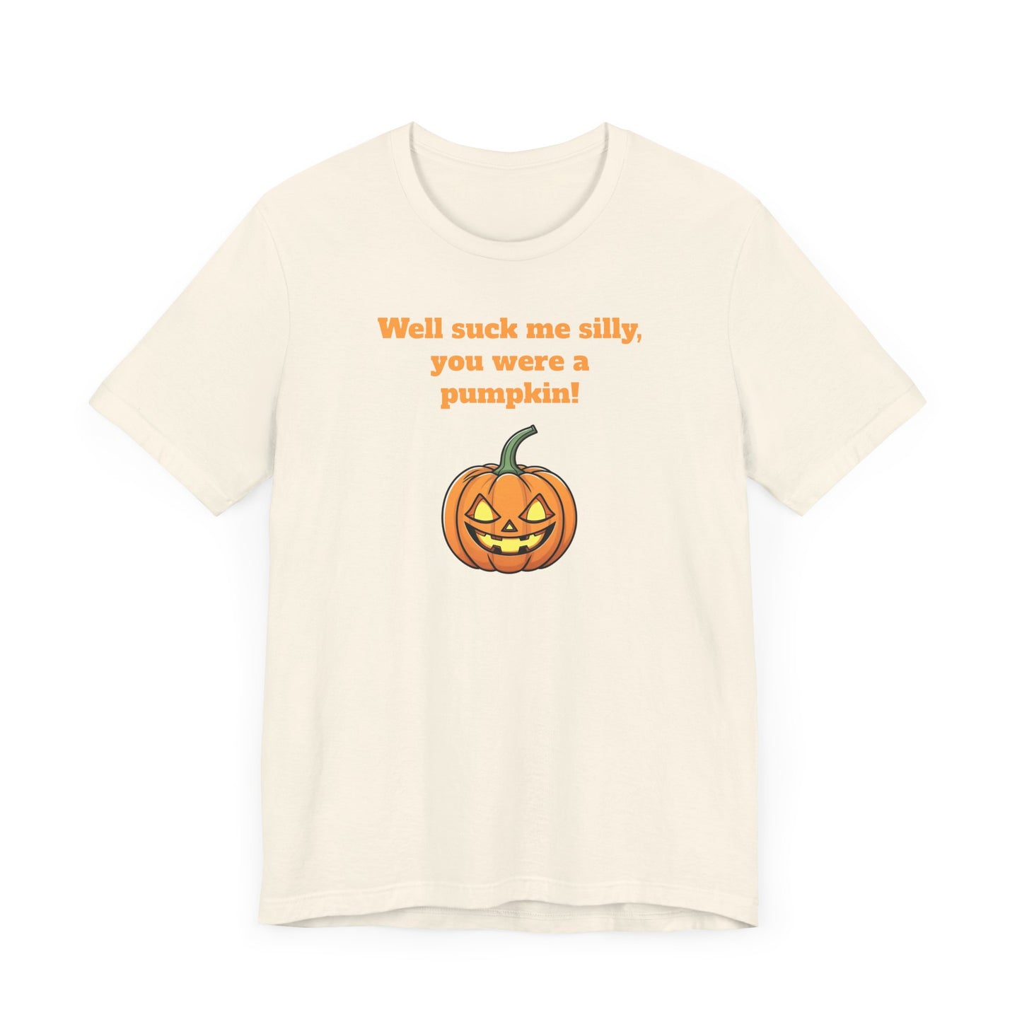 Silly Pumpkin Impractical Jokers Inspired Short Sleeve Tee Shirt - A Hilarious Halloween Must-Have