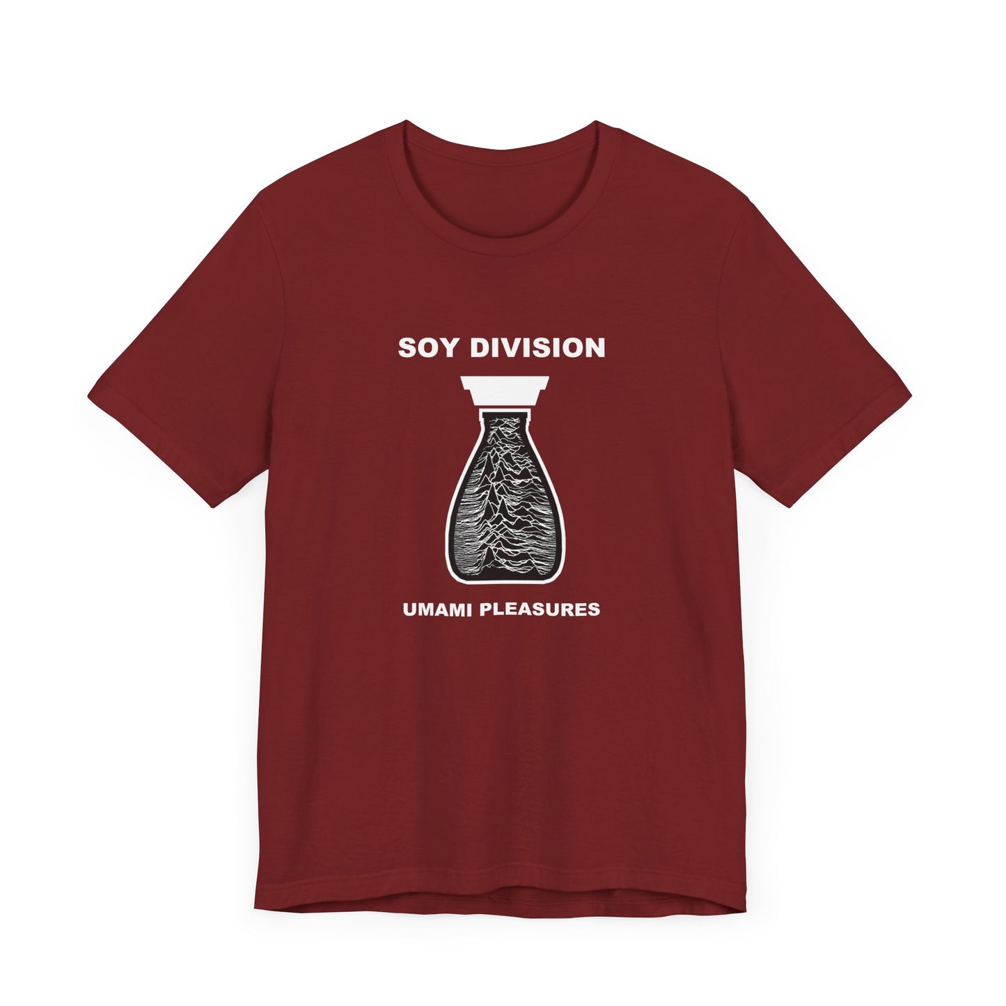 Soy Division Short Sleeve Tee Shirt - A Hilarious Joy Division Spoof
