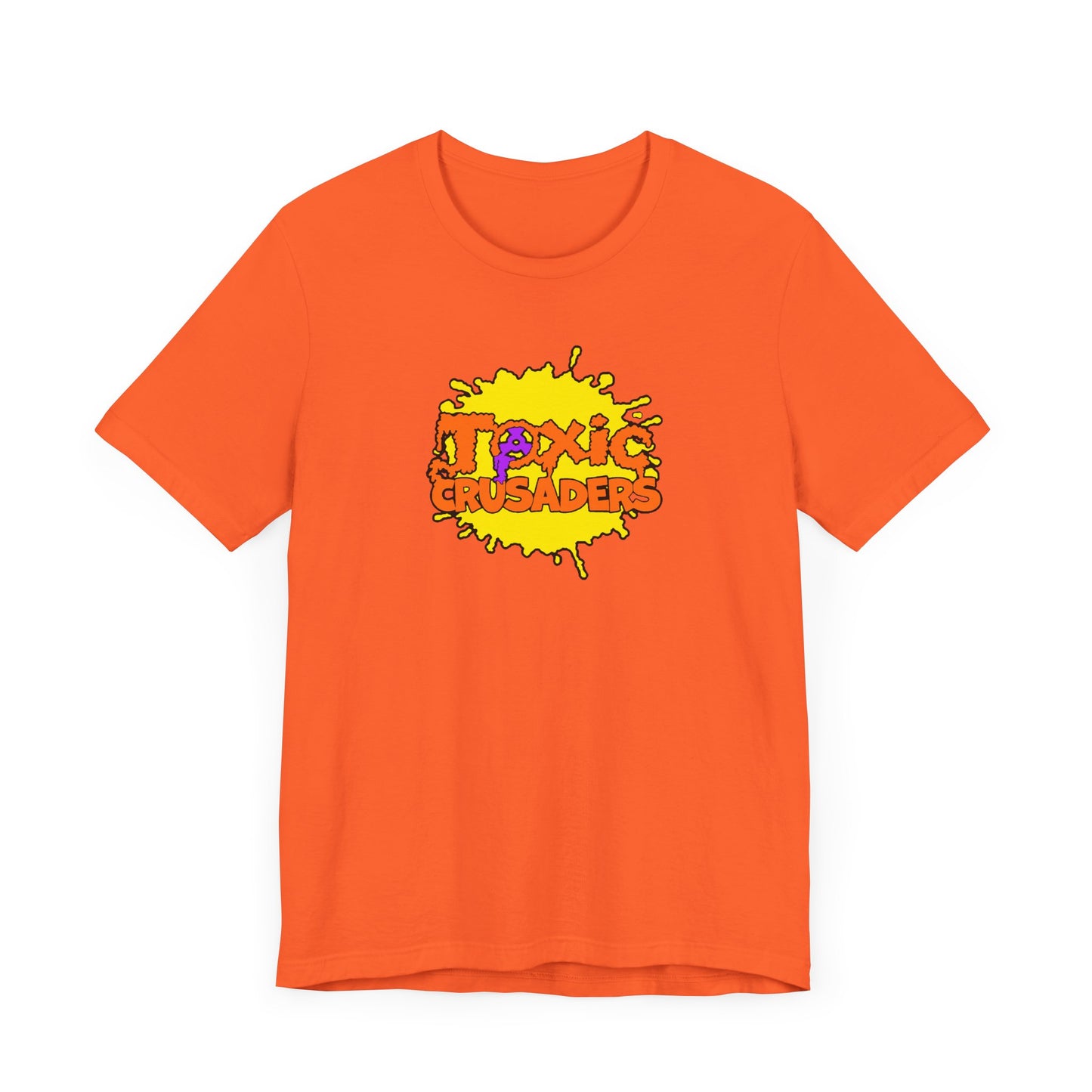 Toxic Crusaders Short Sleeve Tee Shirt - A Tribute to 90s Cartoon Madness