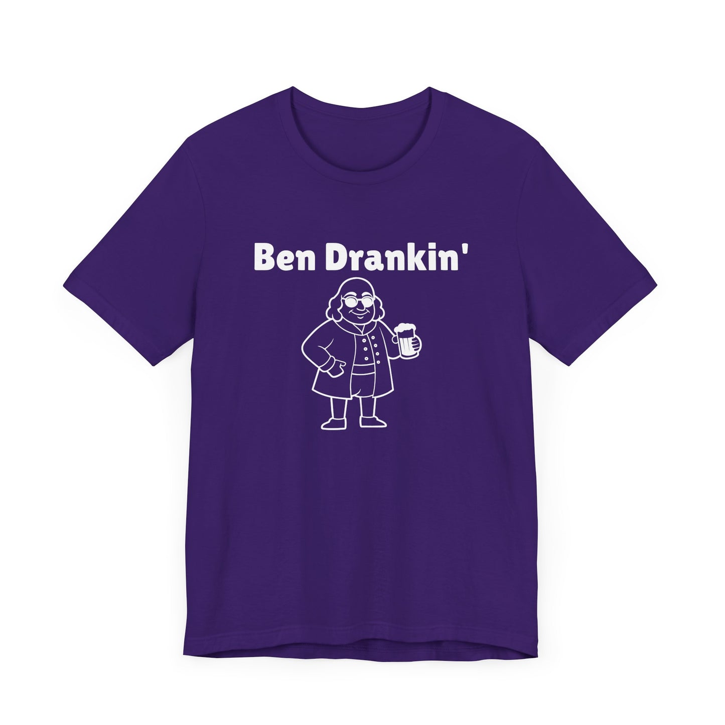 Ben Drankin Short Sleeve Tee Shirt - A Patriotic Tribute to America’s Favorite Founding Father