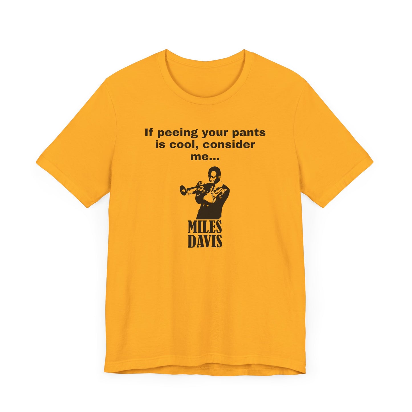 Billy Madison Miles Davis Peeing Your Pants Short Sleeve Tee Shirt - A Classic Comedy Tribute