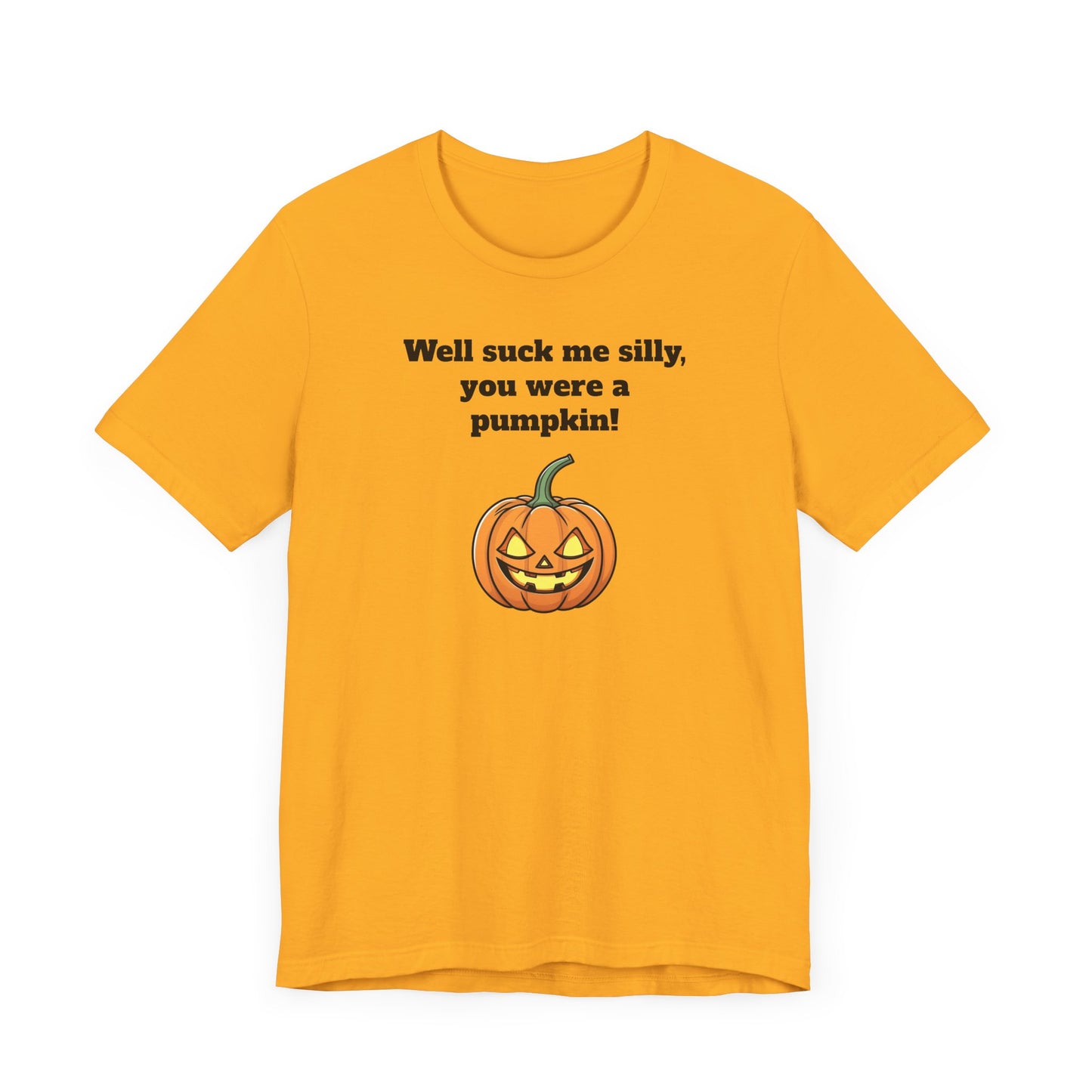 Silly Pumpkin Impractical Jokers Inspired Short Sleeve Tee Shirt - A Hilarious Halloween Must-Have