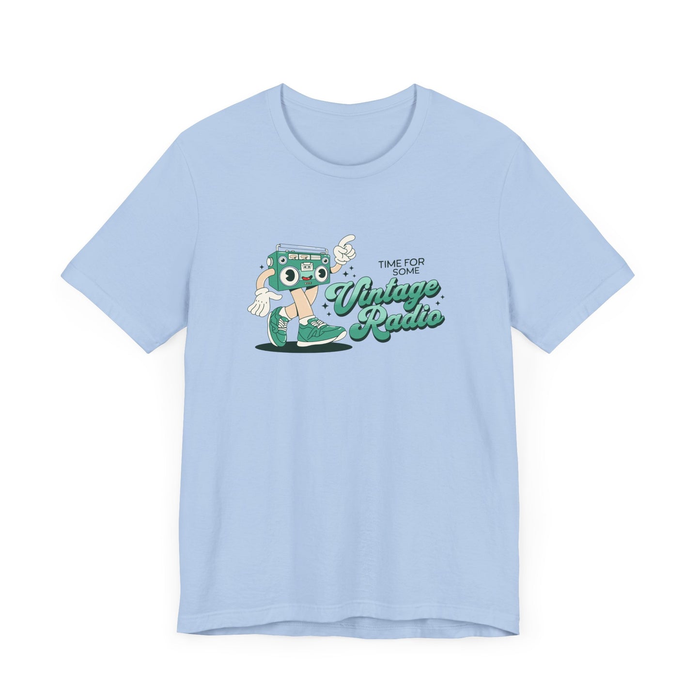 Time for Some Vintage Radio Short Sleeve Tee Shirt - Retro Vibes