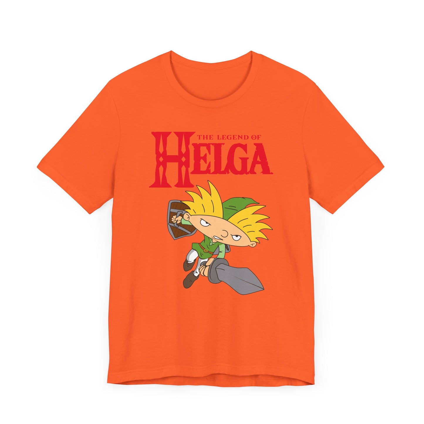 Hey Arnold! The Legend of Helga Short Sleeve T-Shirt - Retro Nickelodeon Inspired Nostalgia
