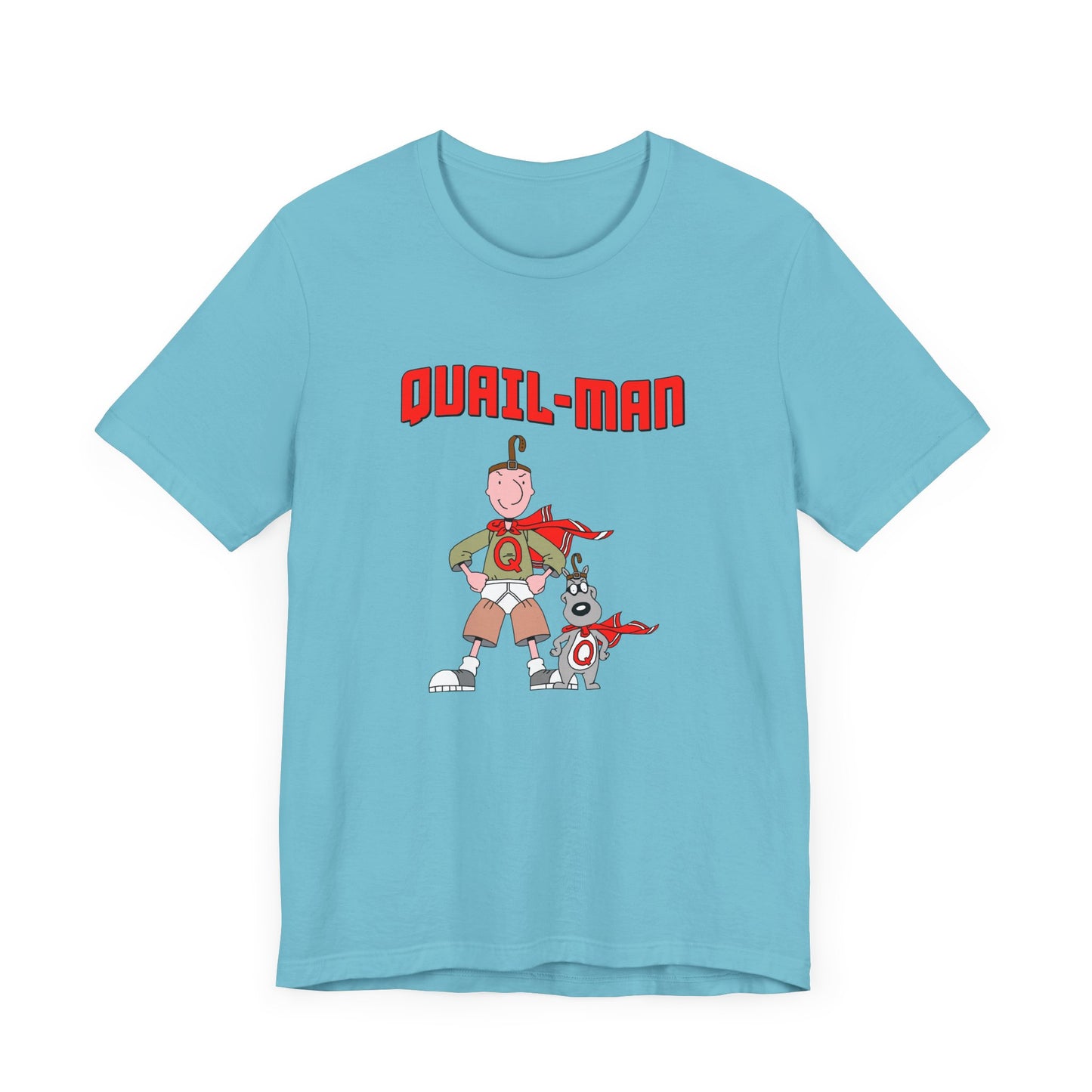 Doug Quailman Short Sleeve Tee Shirt - A Nostalgic Tribute to 90s Superhero Fun