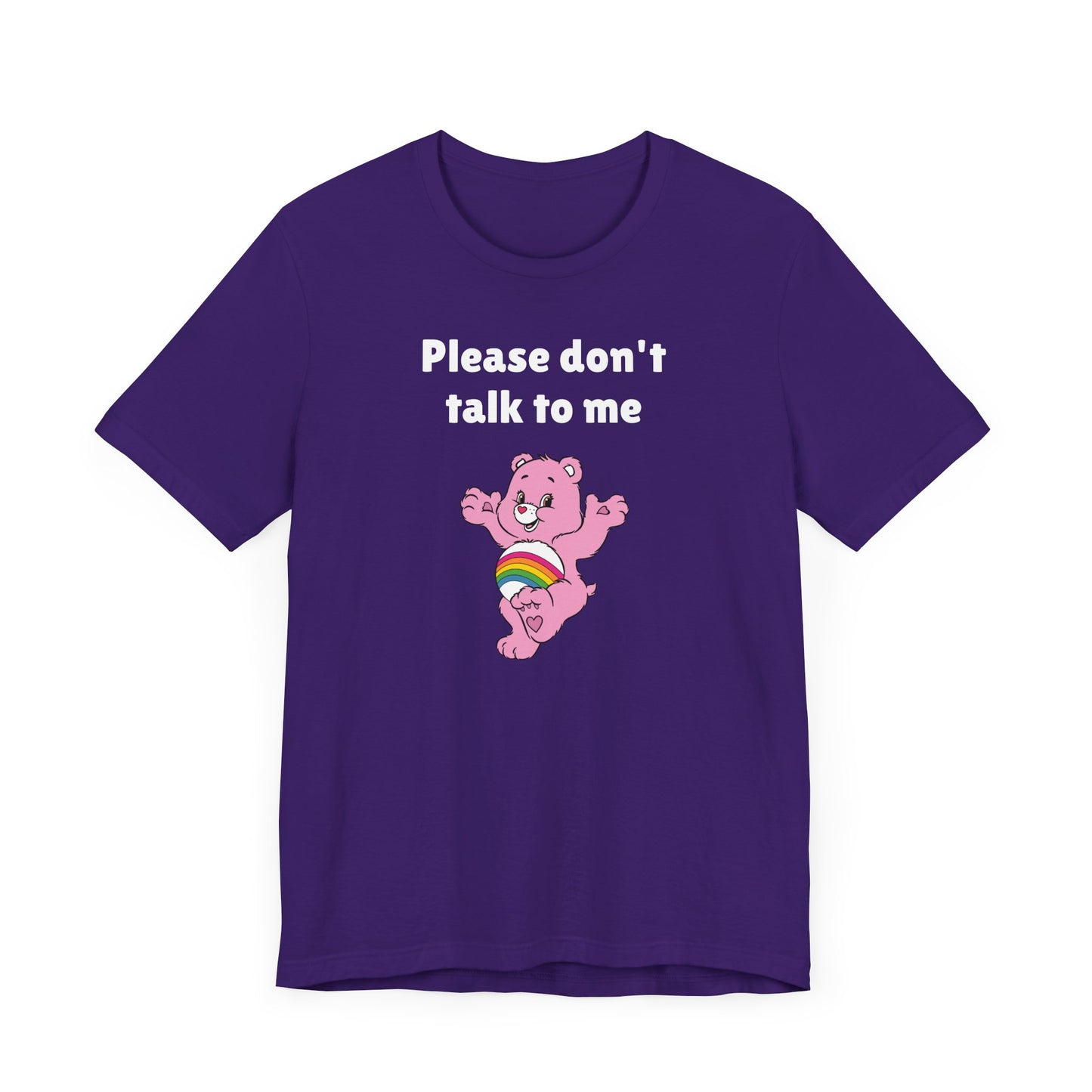 Please Don’t Talk to Me Short Sleeve Tee Shirt - A Polite Way to Set Boundaries