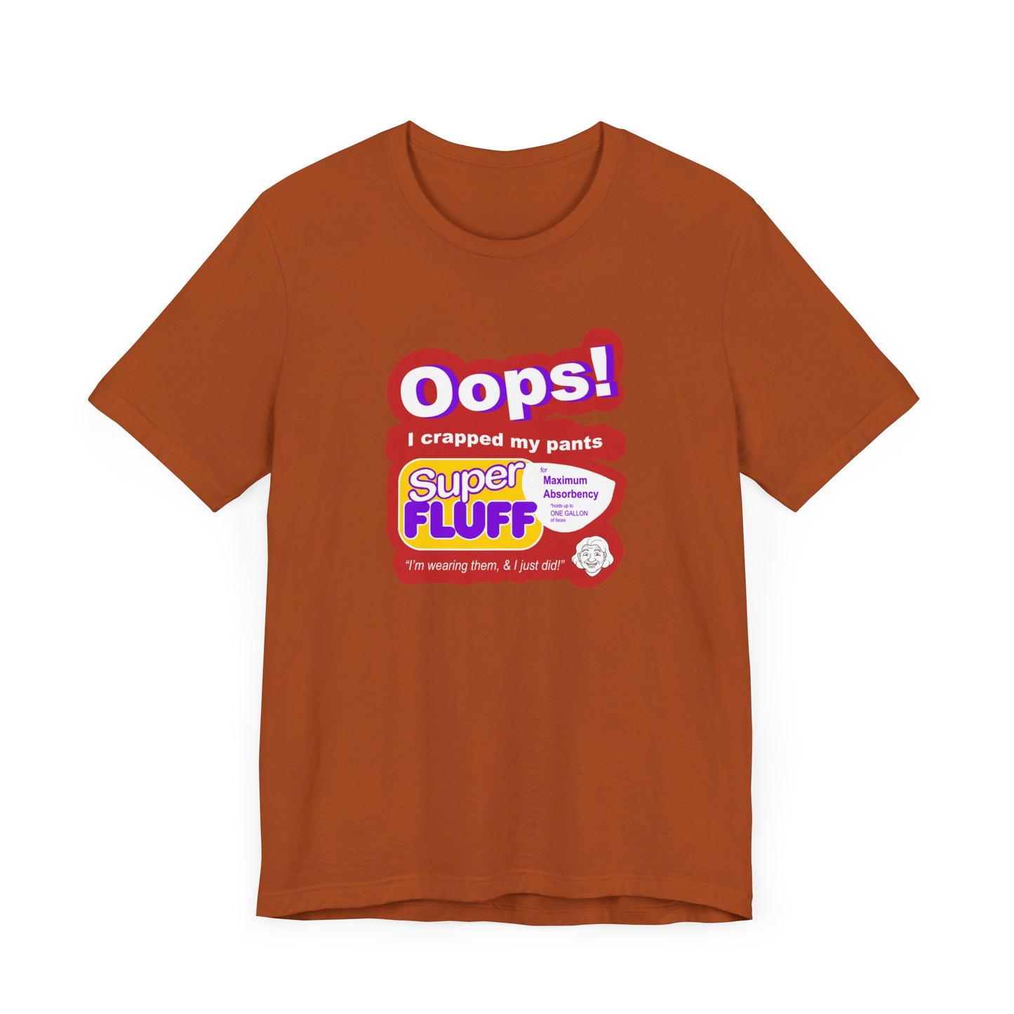 Oops I Crapped My Pants Short Sleeve Tee Shirt - A Hilarious Tribute to 90s SNL