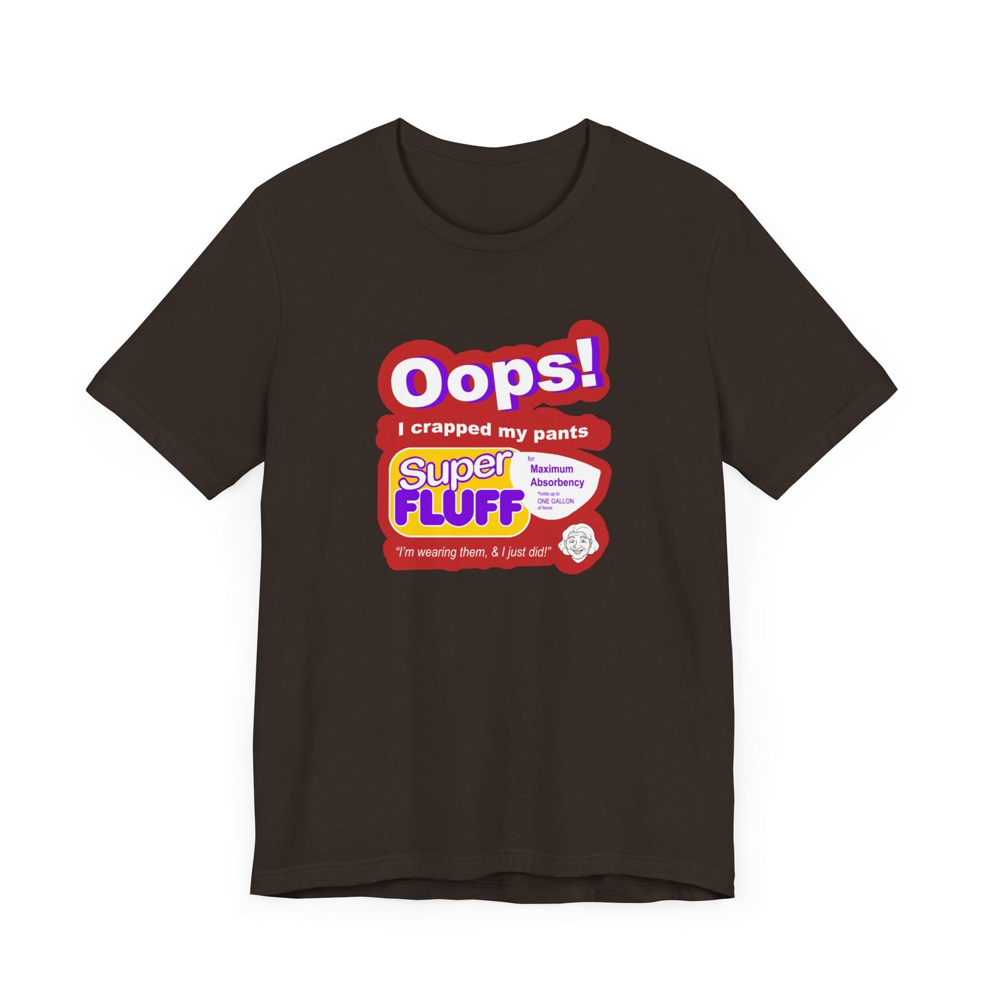 Oops I Crapped My Pants Short Sleeve Tee Shirt - A Hilarious Tribute to 90s SNL