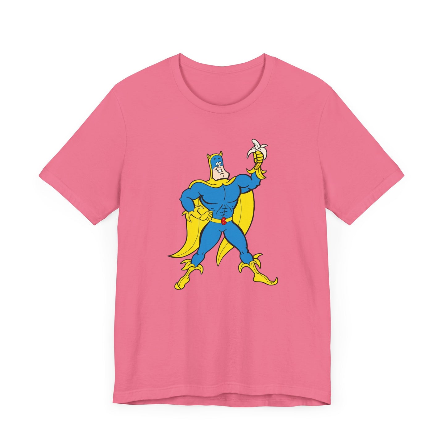 Bananaman Short Sleeve Tee Shirt - A Heroic Nod to 80s British Cartoons