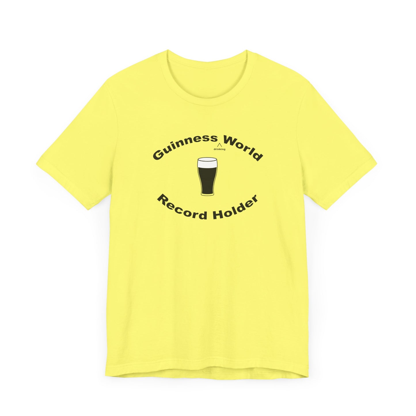 Guinness Drinking World Record Holder Short Sleeve Tee Shirt - For the Ultimate Brew Champion