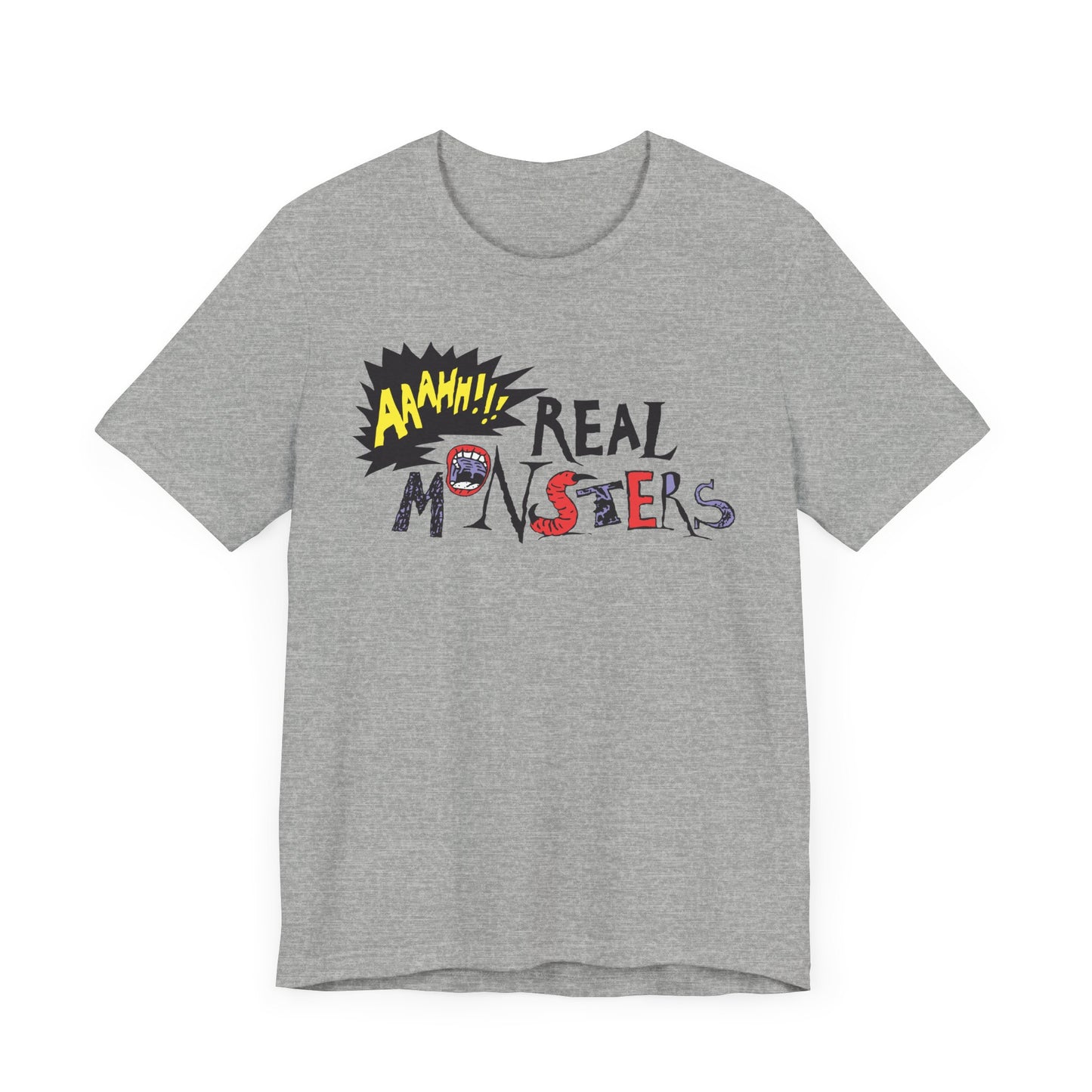 AAAHH!!! Real Monsters Short Sleeve T-Shirt - 90s Nickelodeon Inspired Nostalgia