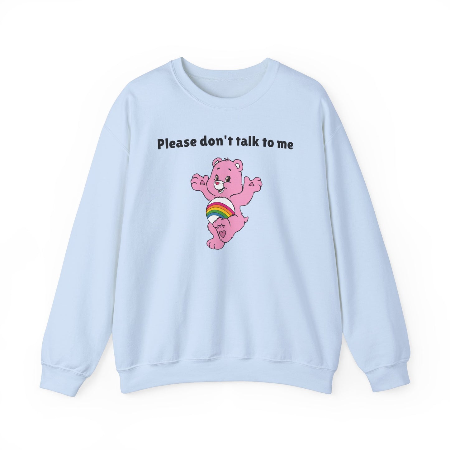 Please Don’t Talk to Me Crewneck Sweatshirt – Funny and Polite Statement