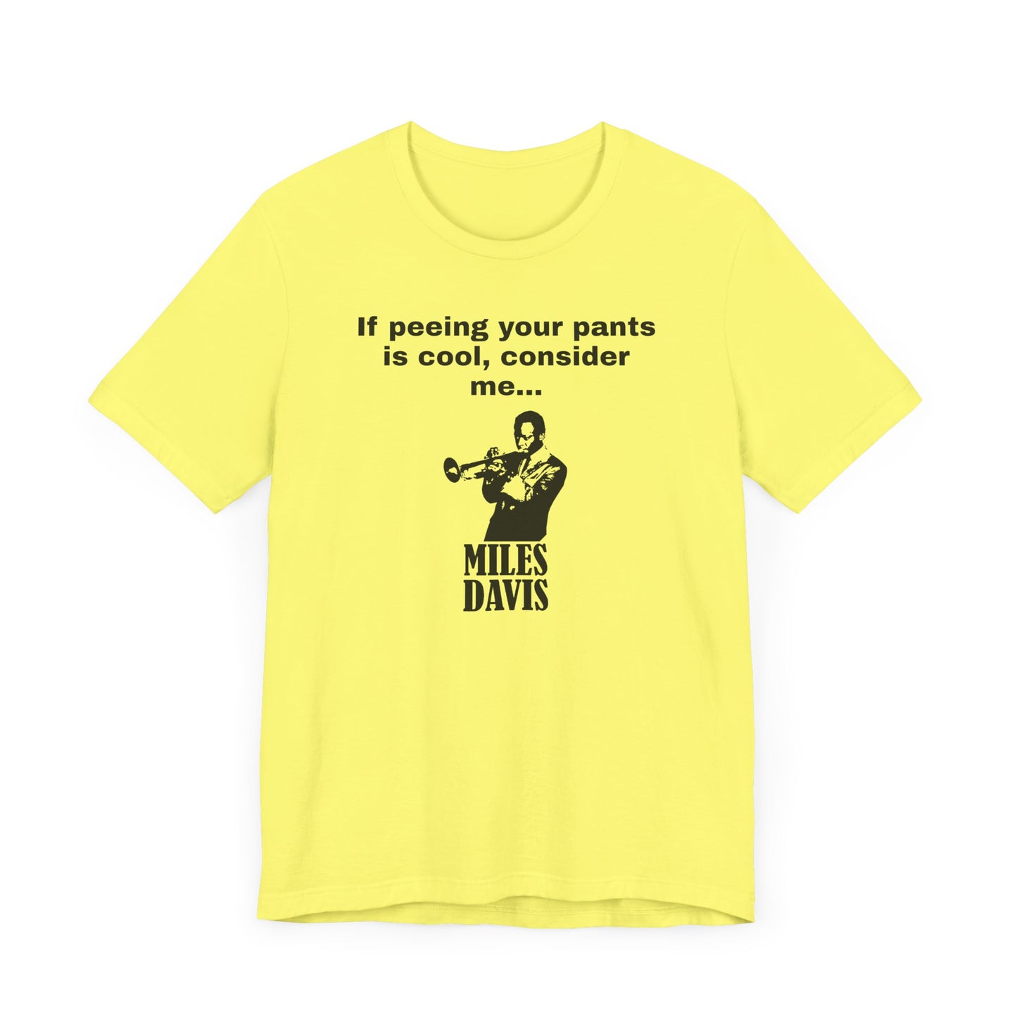Billy Madison Miles Davis Peeing Your Pants Short Sleeve Tee Shirt - A Classic Comedy Tribute