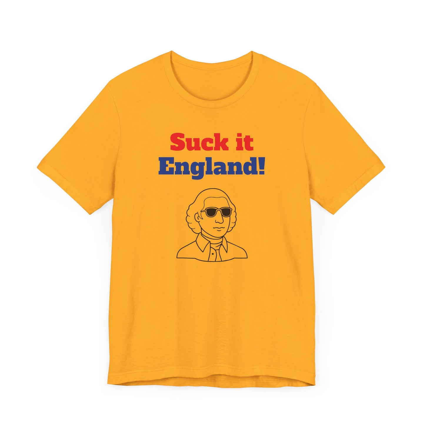 Suck It England Short Sleeve Tee Shirt - A Playful Nod to Patriotic Pride