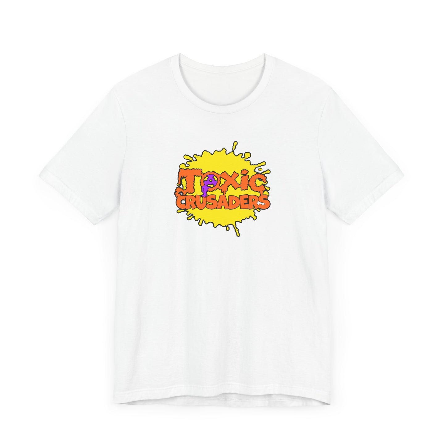 Toxic Crusaders Short Sleeve Tee Shirt - A Tribute to 90s Cartoon Madness