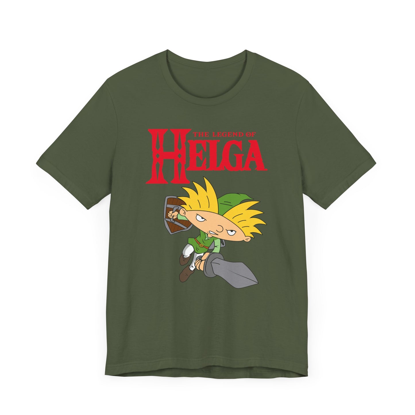 Hey Arnold! The Legend of Helga Short Sleeve T-Shirt - Retro Nickelodeon Inspired Nostalgia
