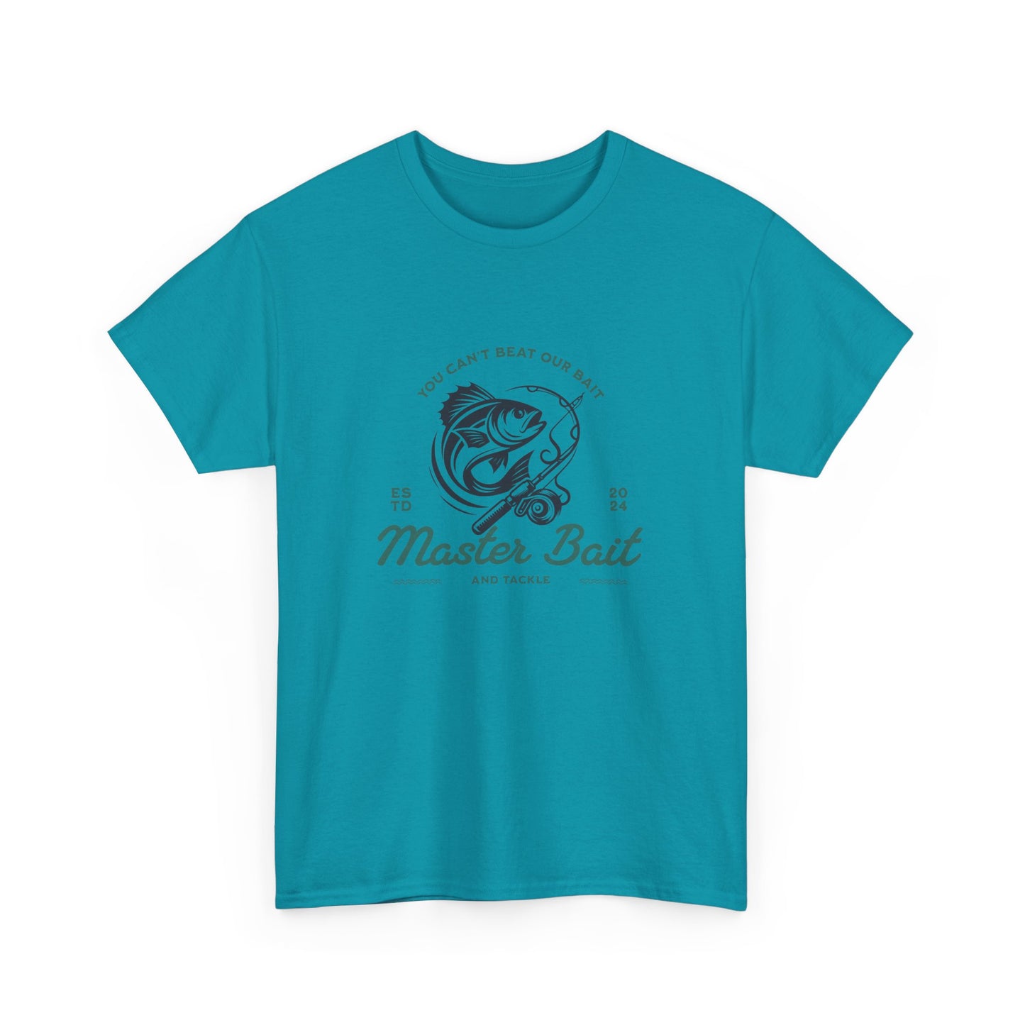 Master Bait and Tackle Short Sleeve Tee Shirt - A Reel Catch for Fishing Enthusiasts