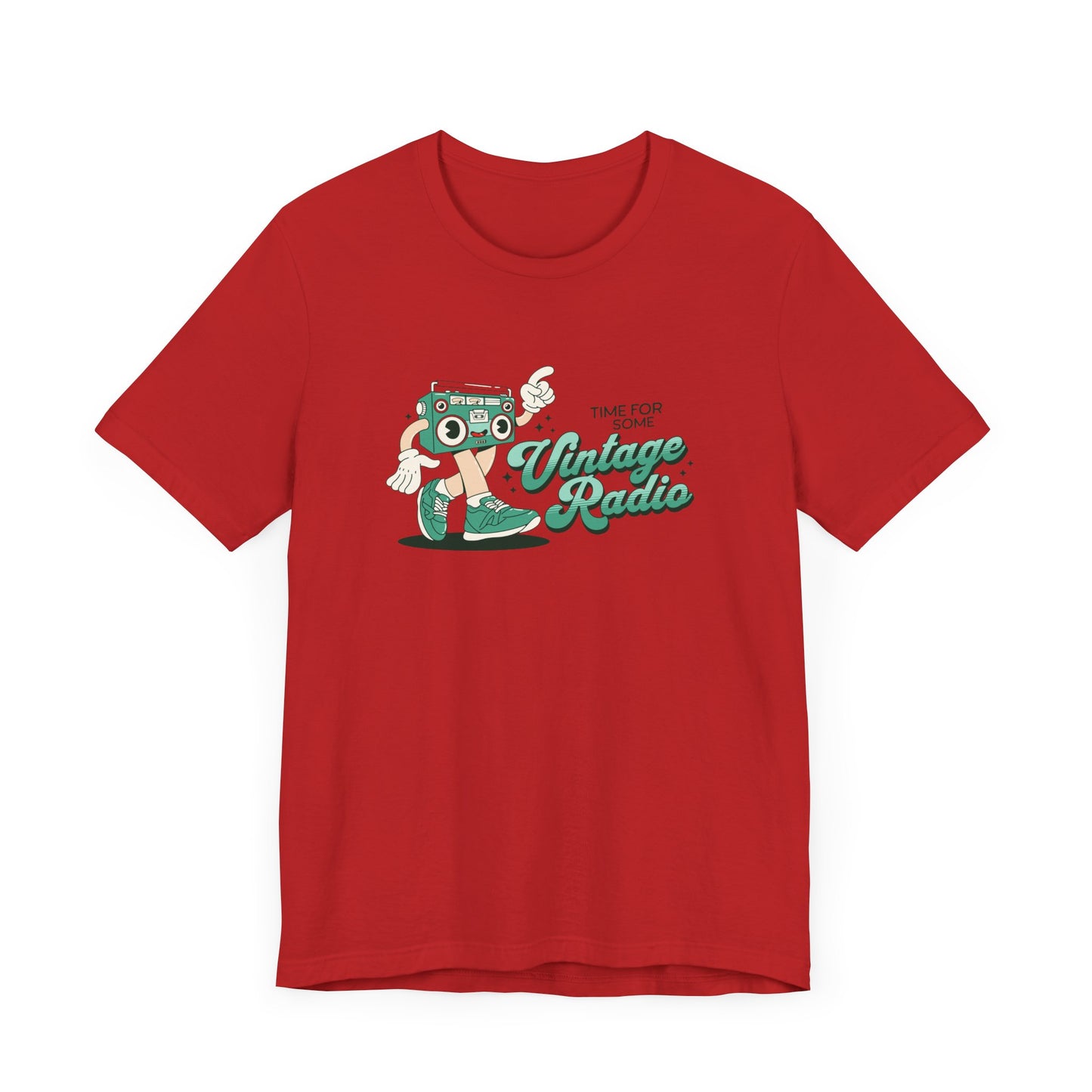 Time for Some Vintage Radio Short Sleeve Tee Shirt - Retro Vibes