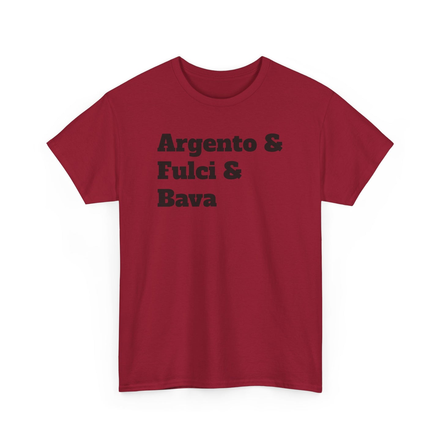 Italian Horror Directors Tee – Argento & Fulci & Bava Tribute