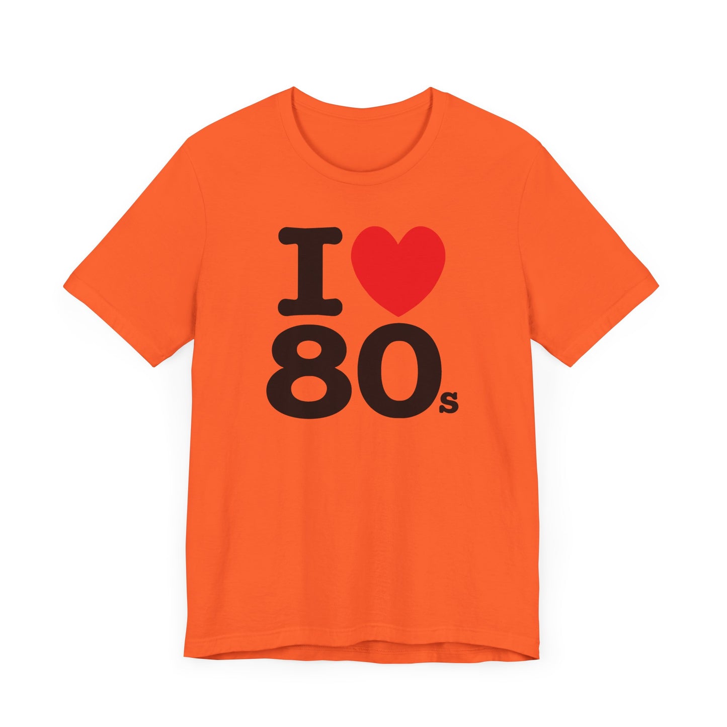 I Heart 80’s Short Sleeve Tee Shirt - Celebrate the Greatest Decade