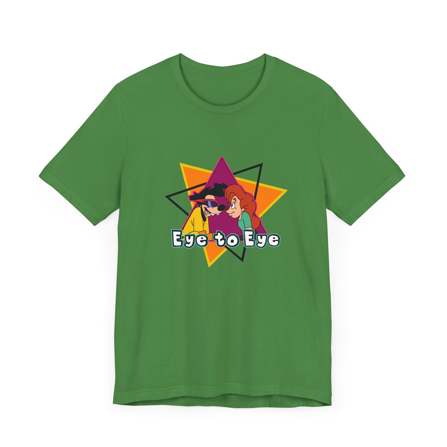 Goofy Movie Powerline Eye to Eye Short Sleeve Tee Shirt - A Tribute to 90s Animated Magic