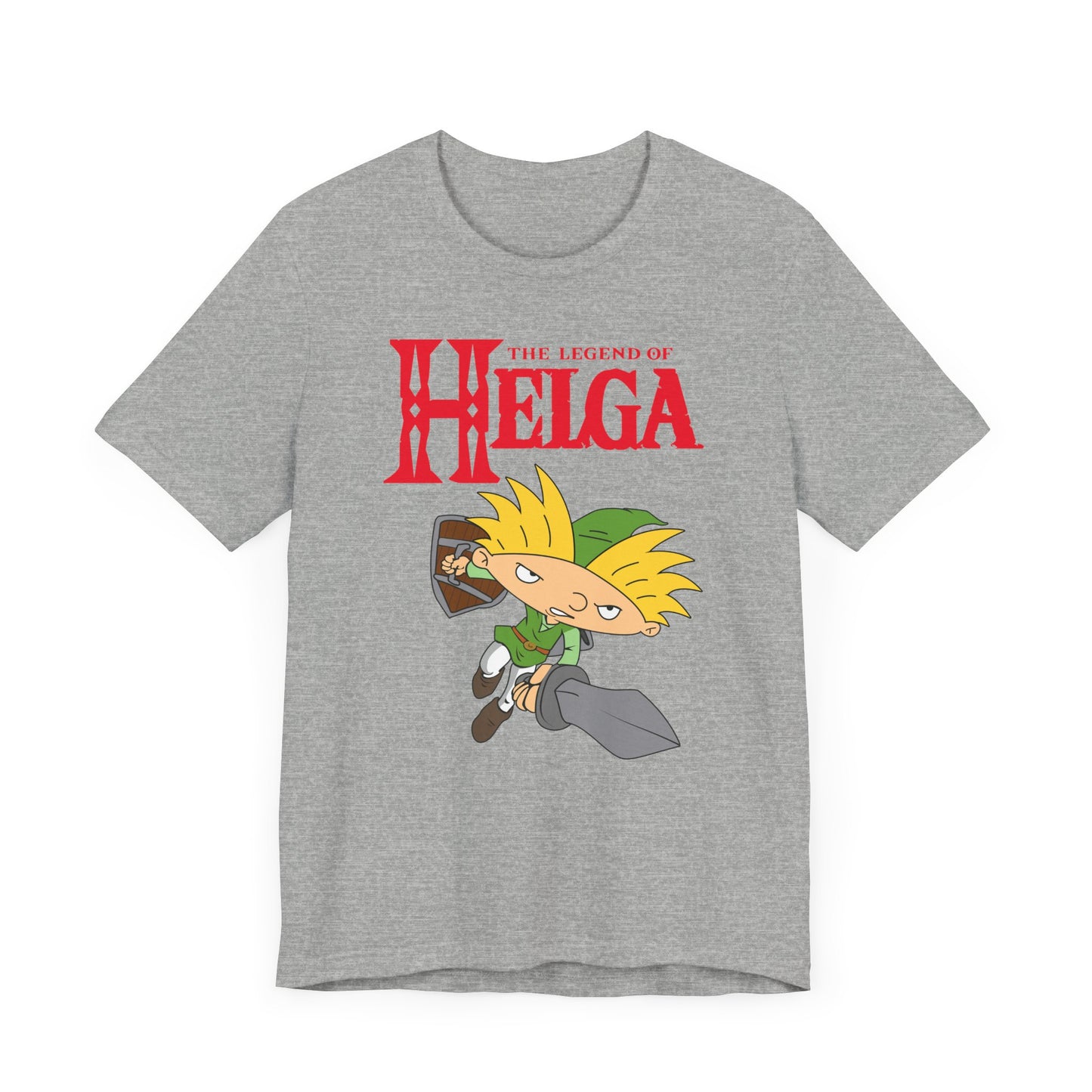 Hey Arnold! The Legend of Helga Short Sleeve T-Shirt - Retro Nickelodeon Inspired Nostalgia
