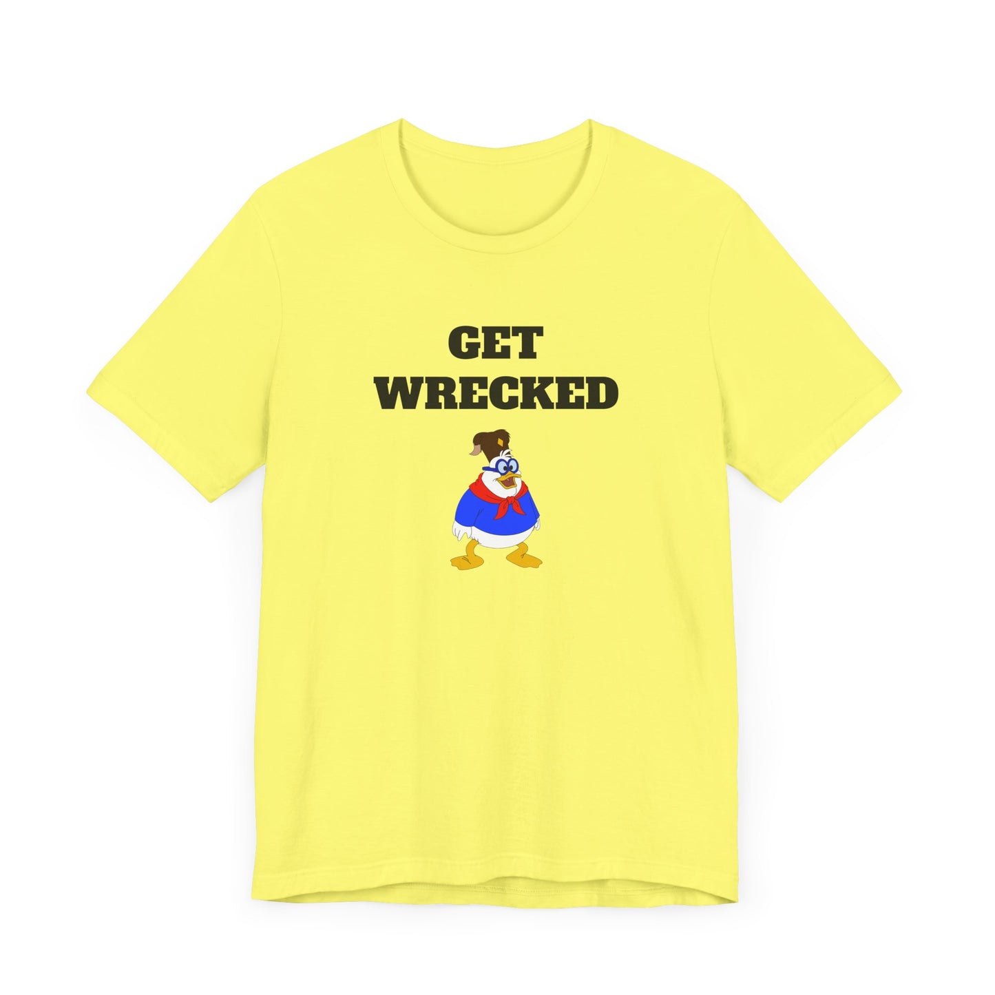 Get Wrecked Short Sleeve Tee Shirt - A Bold 80s Throwback