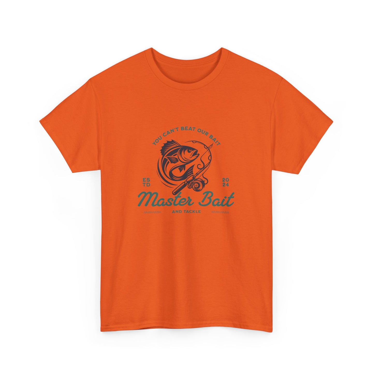 Master Bait and Tackle Short Sleeve Tee Shirt - A Reel Catch for Fishing Enthusiasts