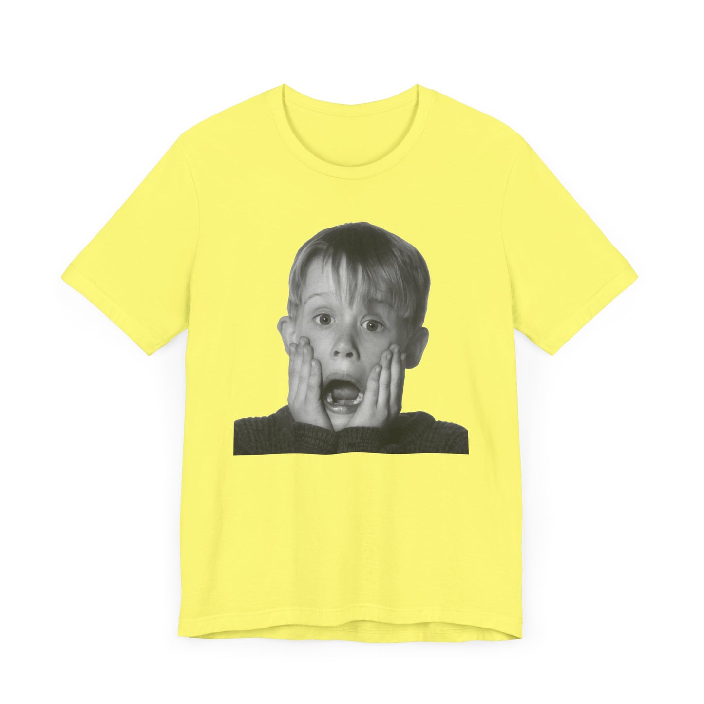 Home Alone Kevin McCallister Short Sleeve Tee Shirt - A Nostalgic Holiday Classic