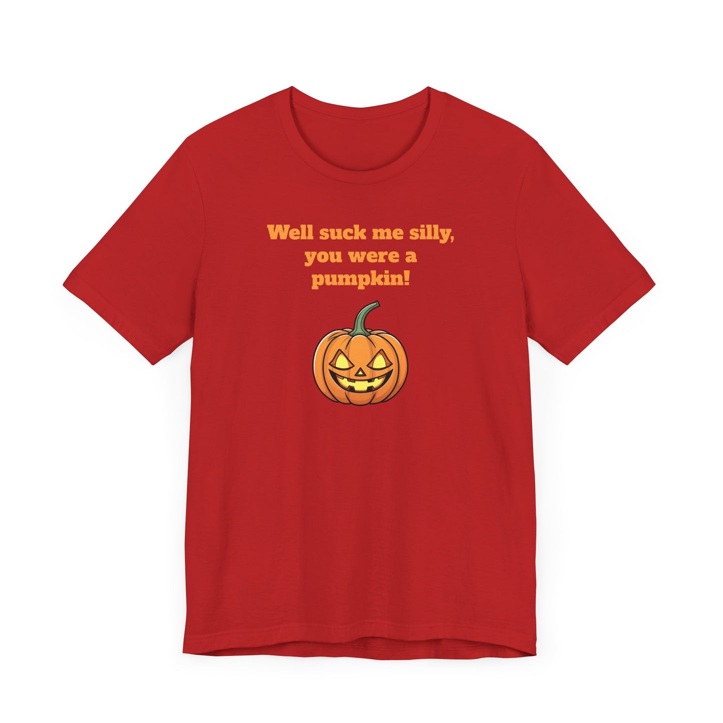 Silly Pumpkin Impractical Jokers Inspired Short Sleeve Tee Shirt - A Hilarious Halloween Must-Have