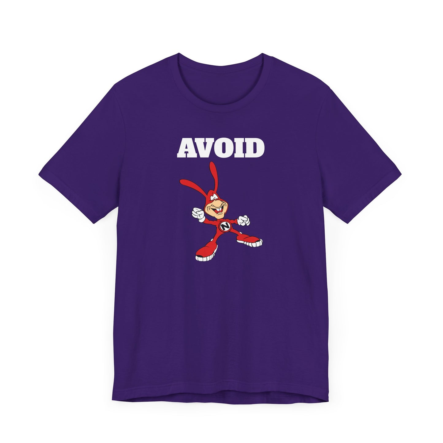 Avoid the Noid Short Sleeve Tee Shirt - A Nostalgic Pizza Delivery Throwback