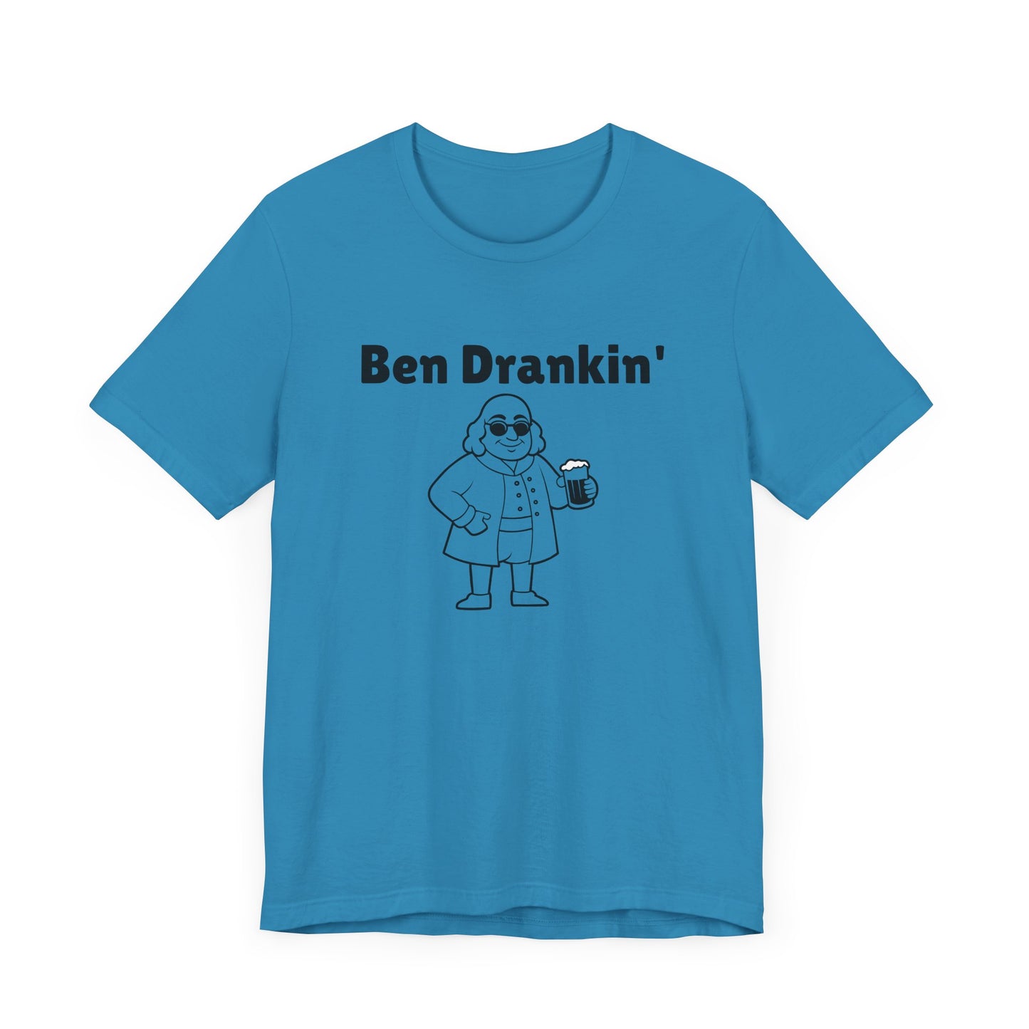 Ben Drankin Short Sleeve Tee Shirt - A Patriotic Tribute to America’s Favorite Founding Father