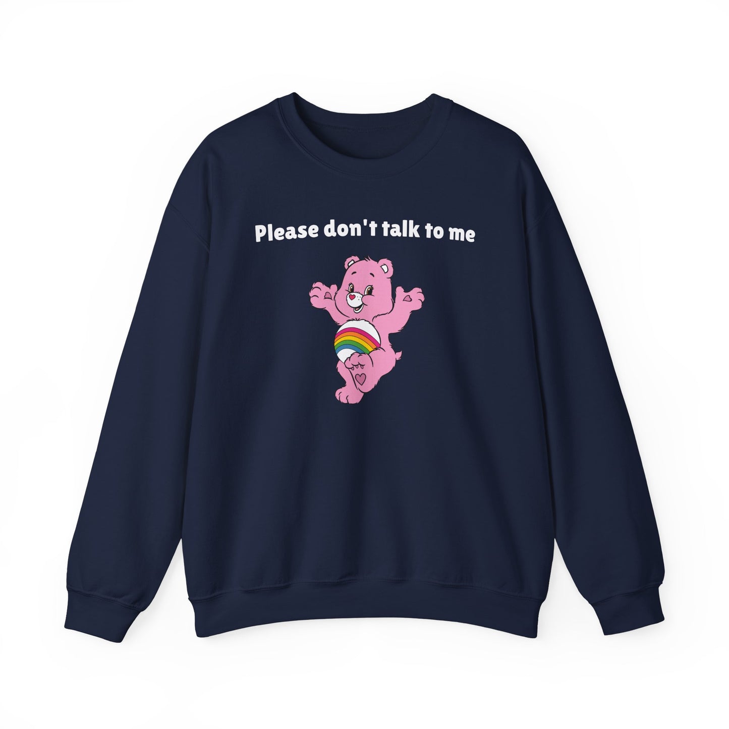 Please Don’t Talk to Me Crewneck Sweatshirt – Funny and Polite Statement