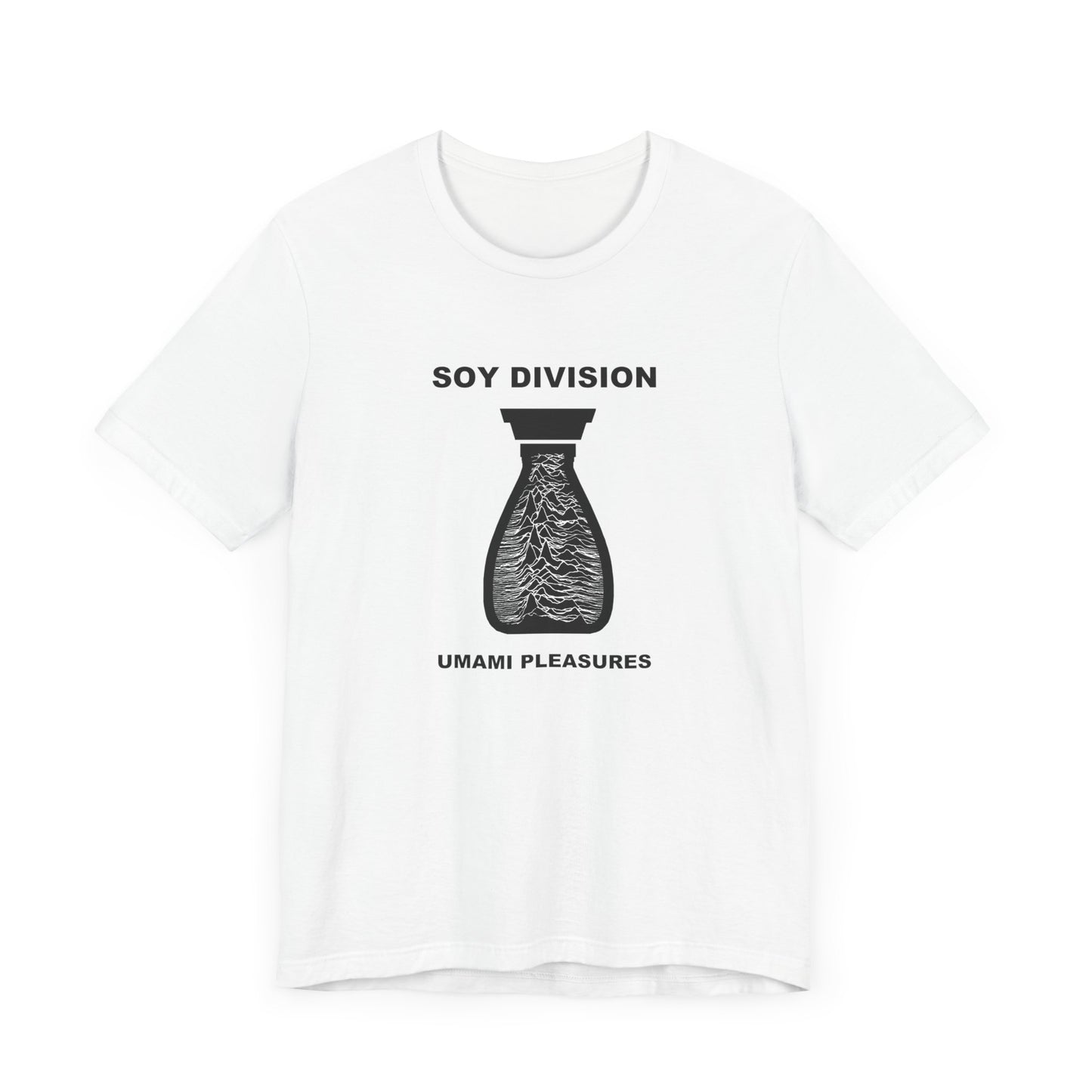 Soy Division Short Sleeve Tee Shirt - A Hilarious Joy Division Spoof