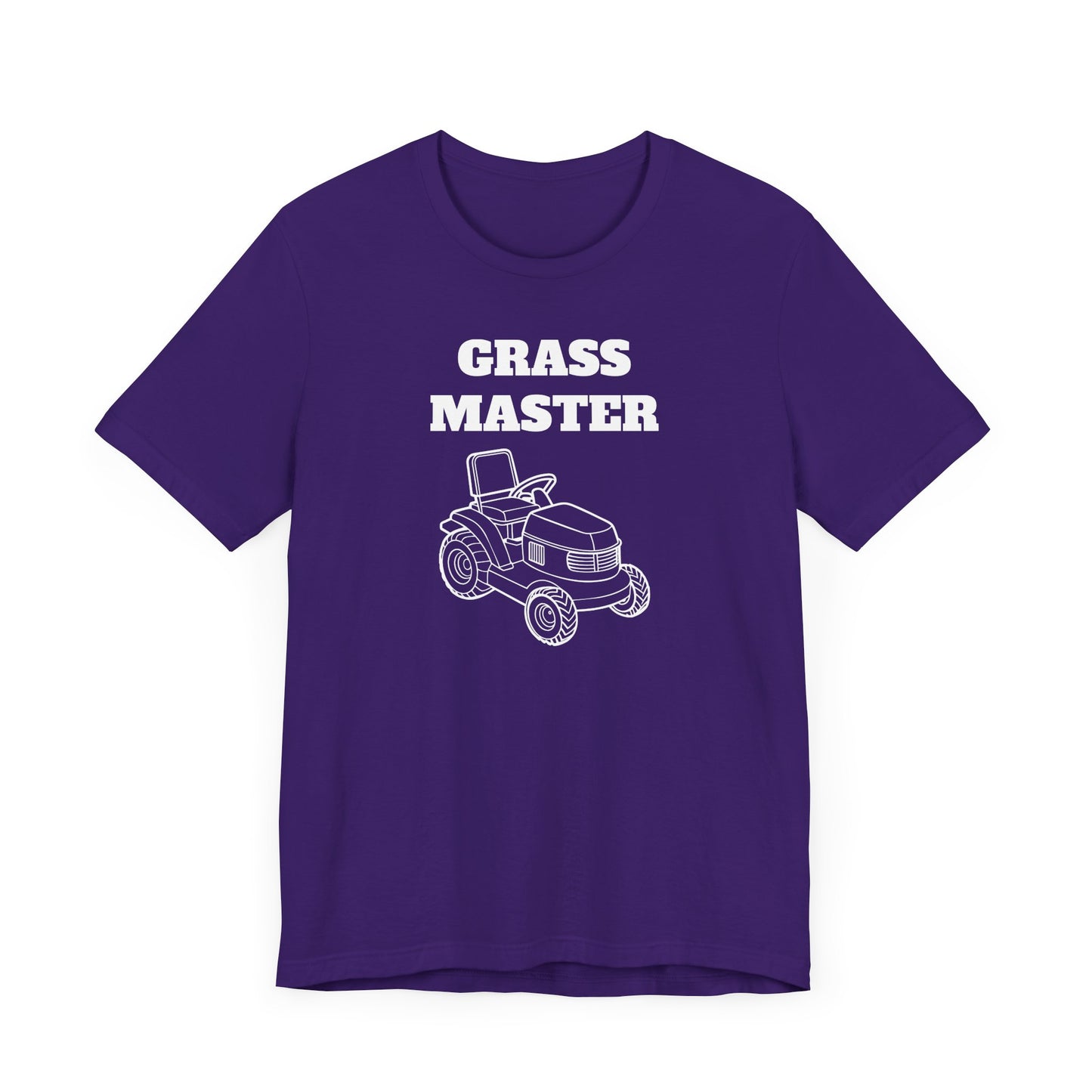 Grass Master Short Sleeve Tee - A Funny Landscaping Shirt for Lawn Enthusiasts
