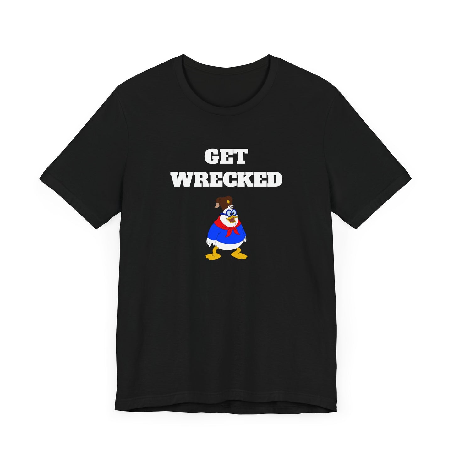 Get Wrecked Short Sleeve Tee Shirt - A Bold 80s Throwback