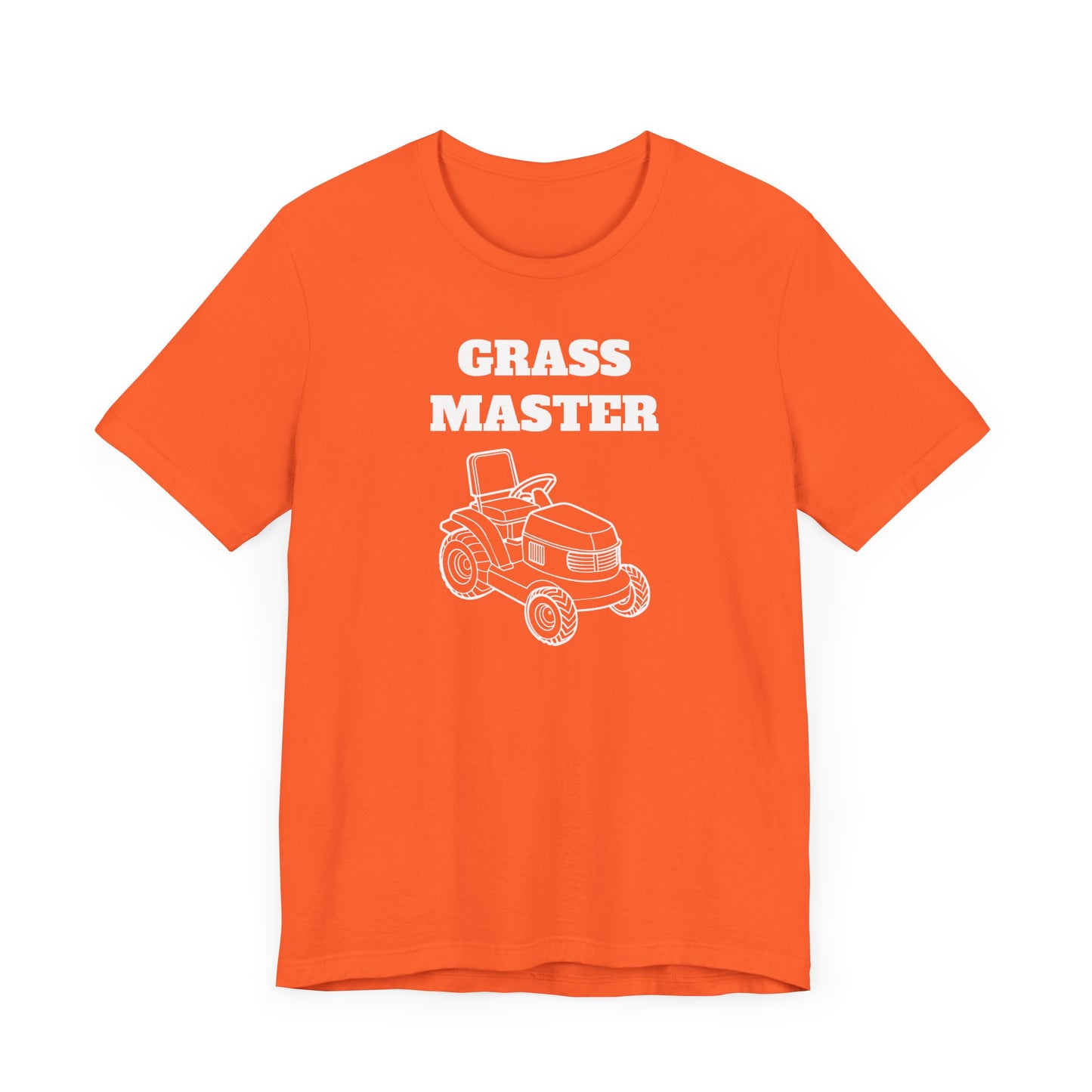 Grass Master Short Sleeve Tee - A Funny Landscaping Shirt for Lawn Enthusiasts