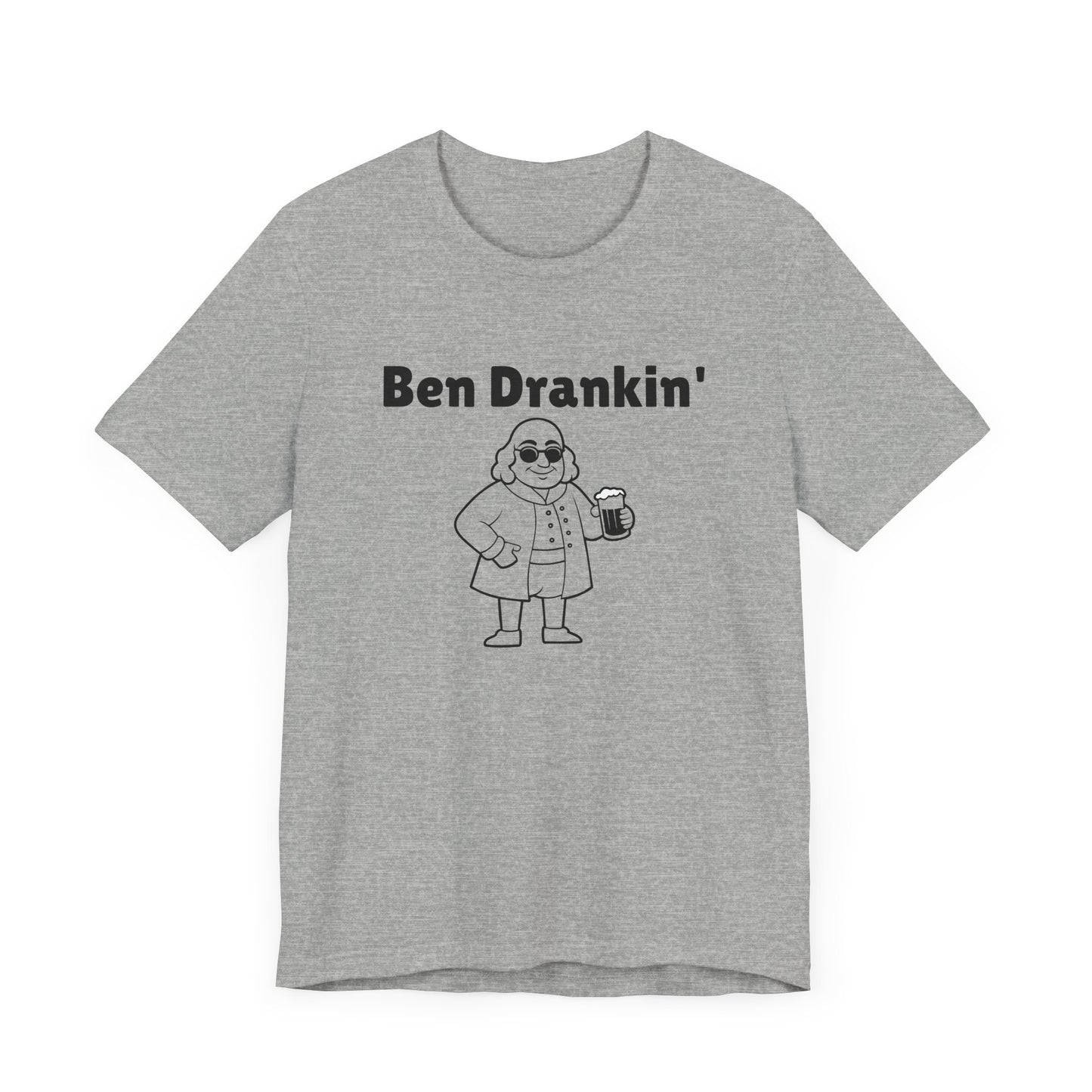 Ben Drankin Short Sleeve Tee Shirt - A Patriotic Tribute to America’s Favorite Founding Father