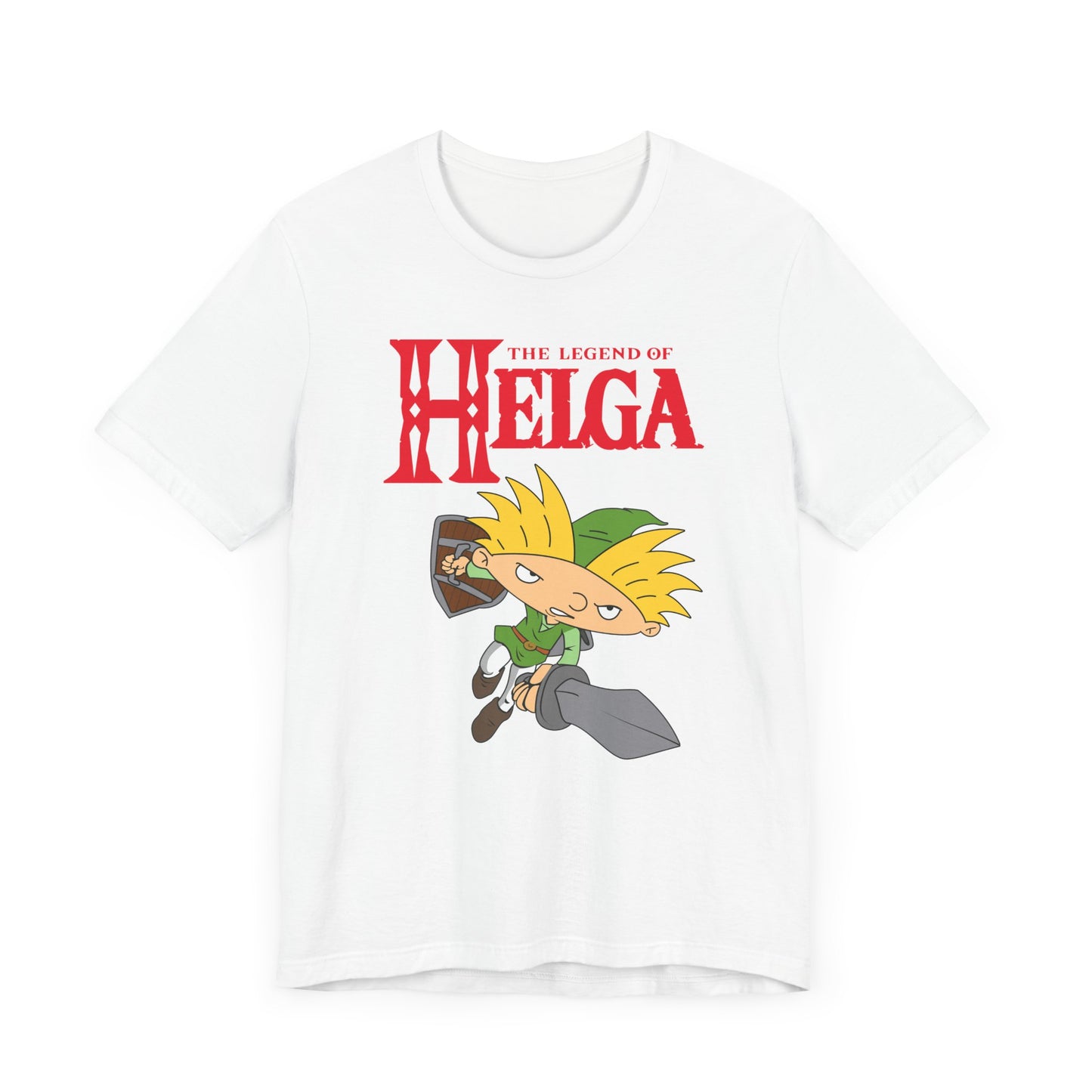 Hey Arnold! The Legend of Helga Short Sleeve T-Shirt - Retro Nickelodeon Inspired Nostalgia