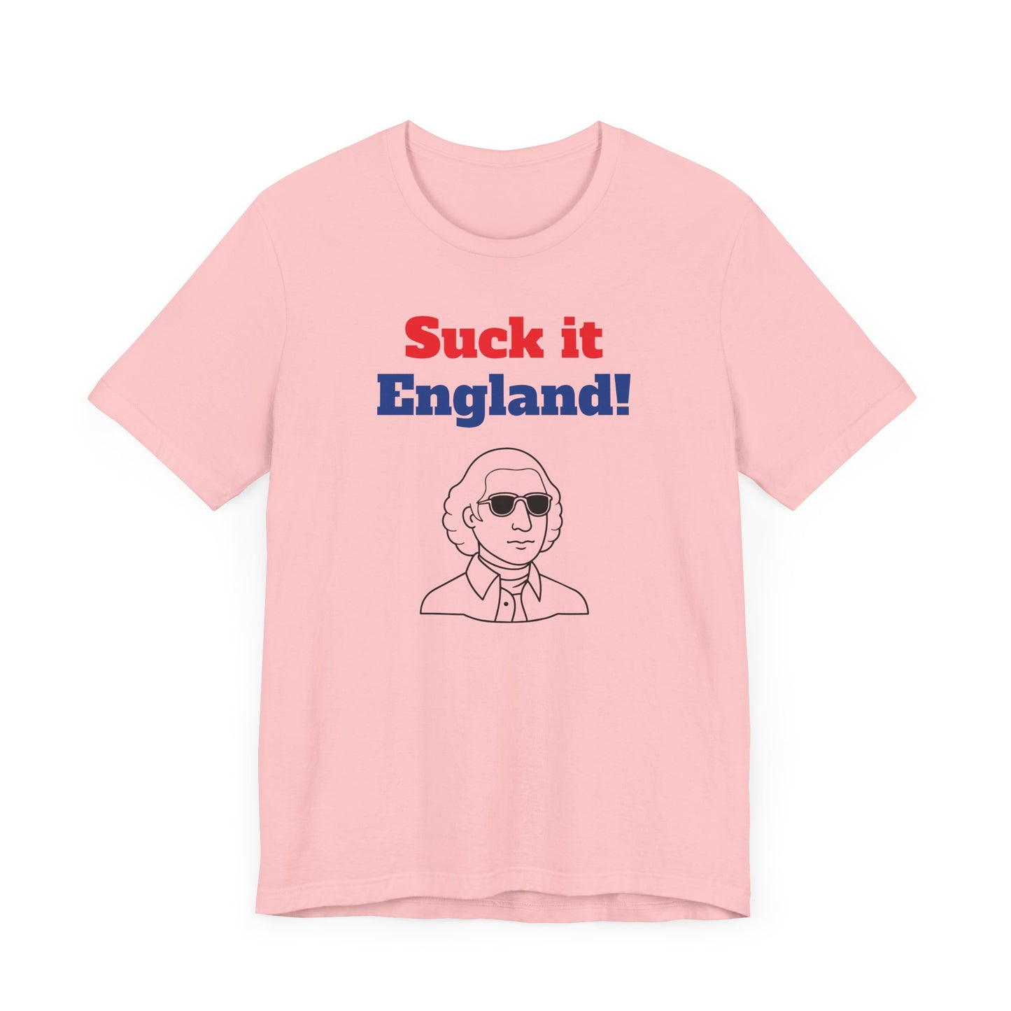 Suck It England Short Sleeve Tee Shirt - A Playful Nod to Patriotic Pride
